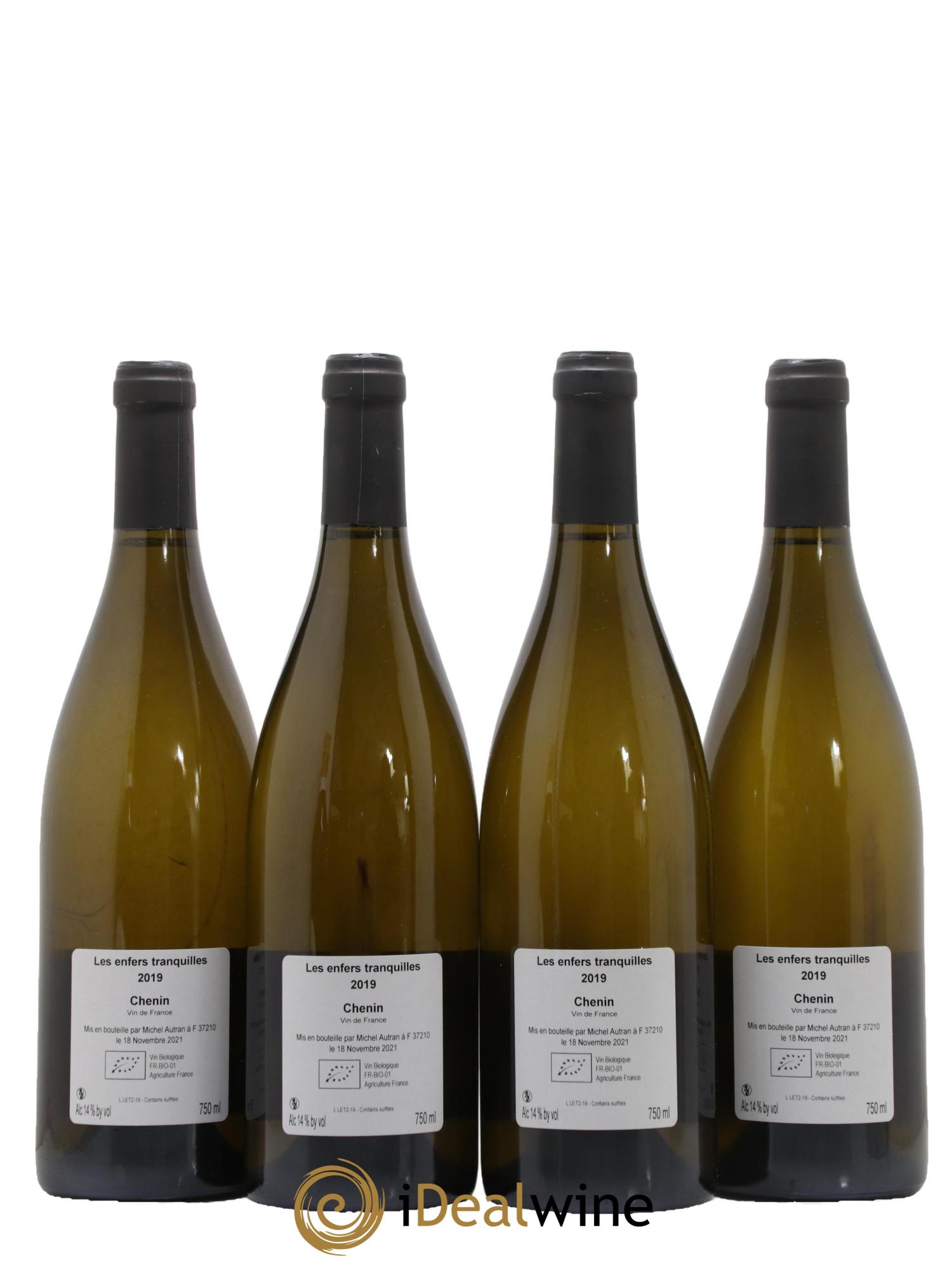 Vin de France Les Enfers Tranquilles Michel Autran 2019 - Lot de 4 bouteilles - 1