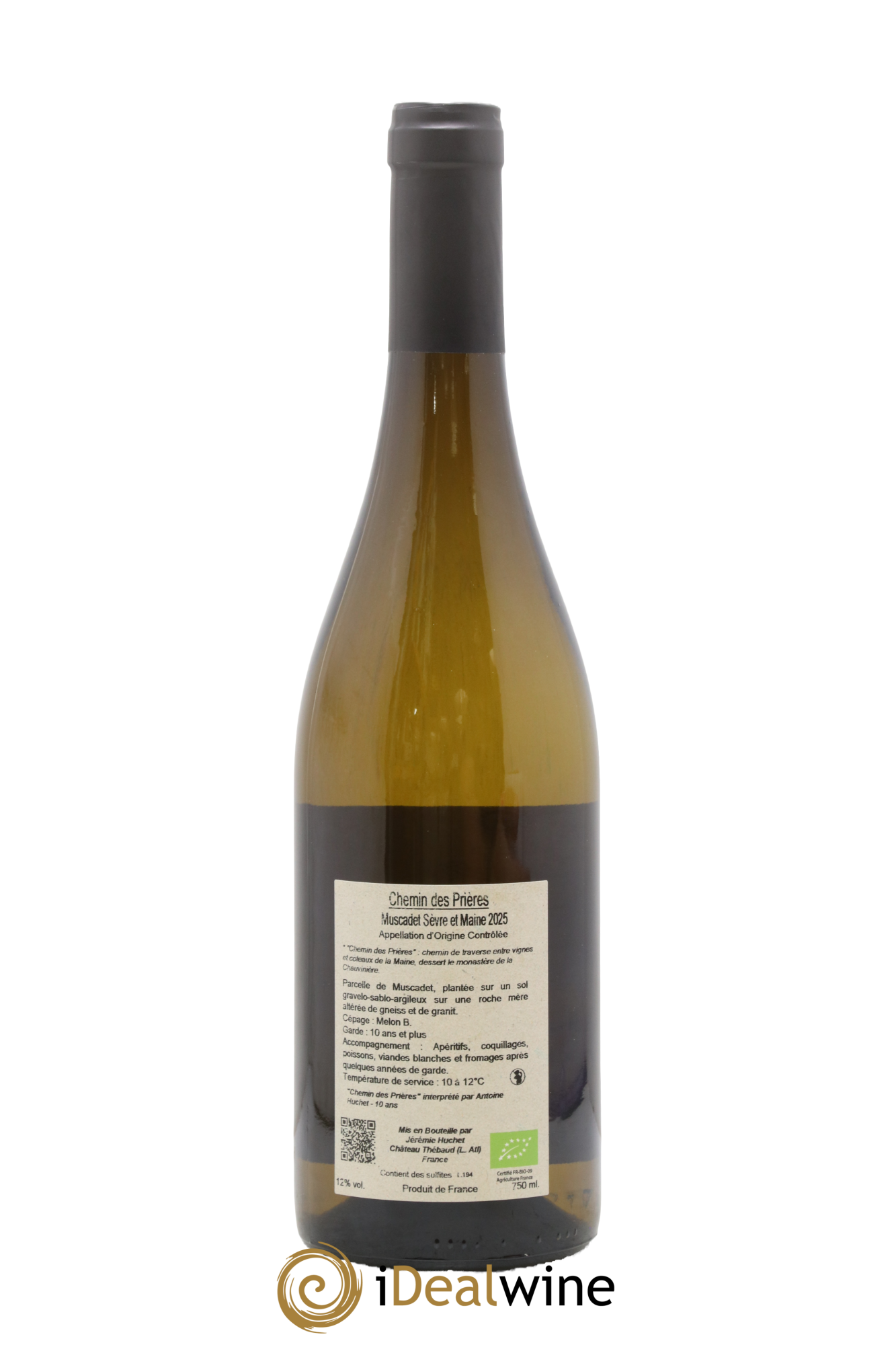 Muscadet Chemin des Prières Domaine de la Chauvinière 2025 - Lot de 1 bouteille - 1