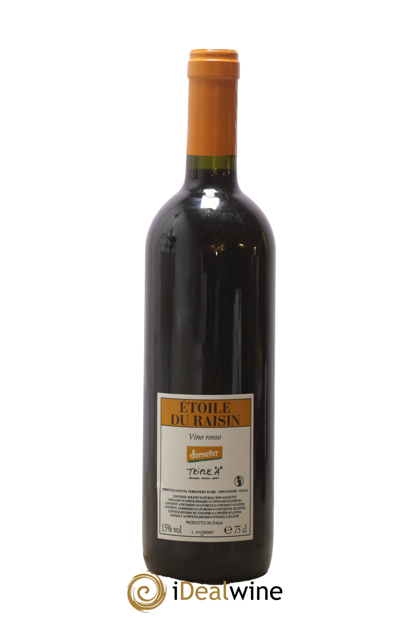 Italie Cascina Degli Ulivi Triple A Etoile Du Raisin Stefano Belloti 2007 - Lot of 1 bottle - 1