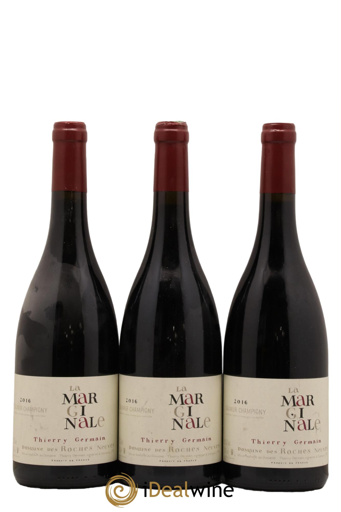Saumur-Champigny La Marginale Domaine des Roches Neuves - Thierry Germain 2016 - Lot de 3 bouteilles - 0
