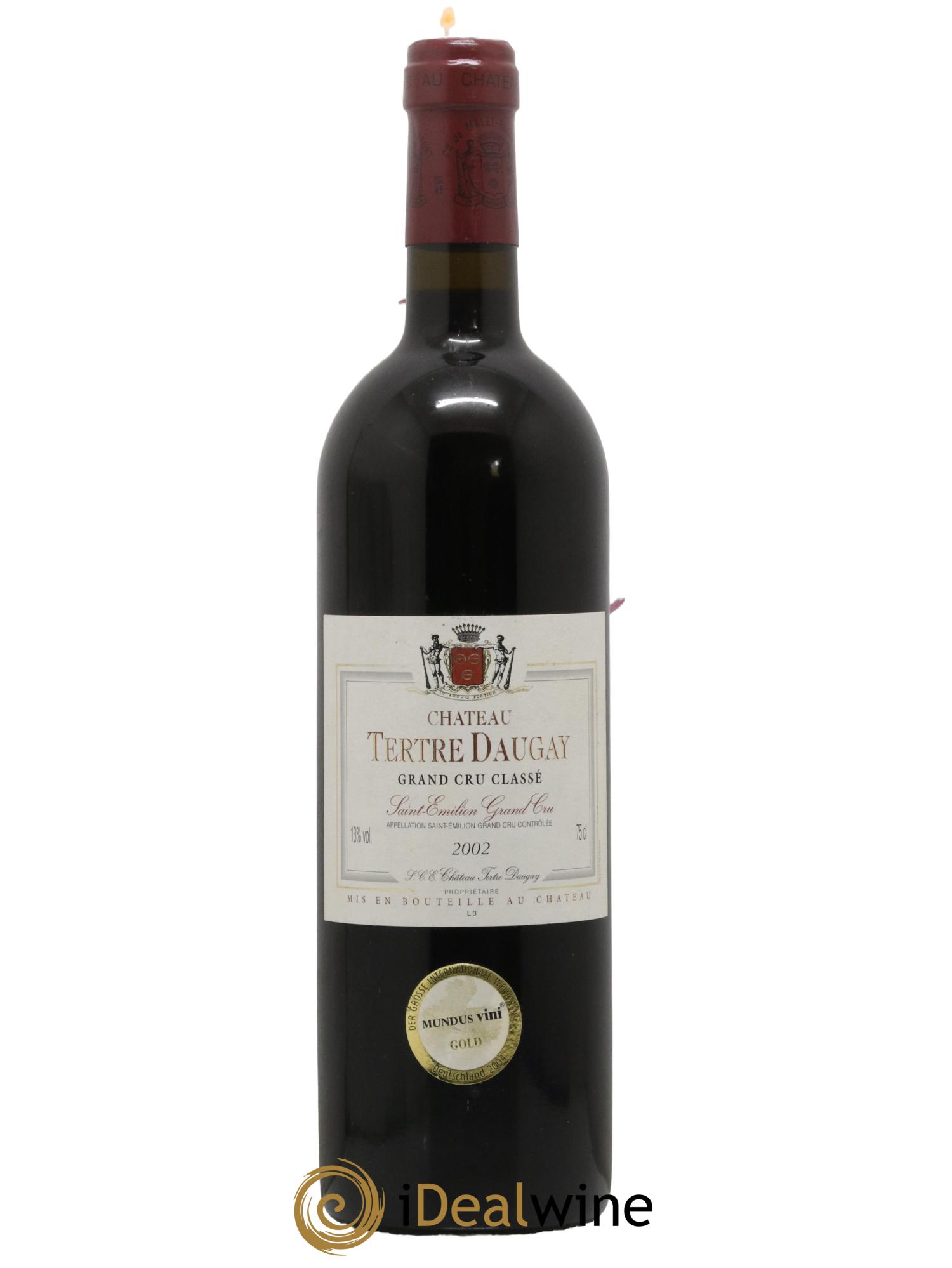 Château Tertre Daugay Grand Cru Classé 2002 - Lot de 1 bouteille - 0