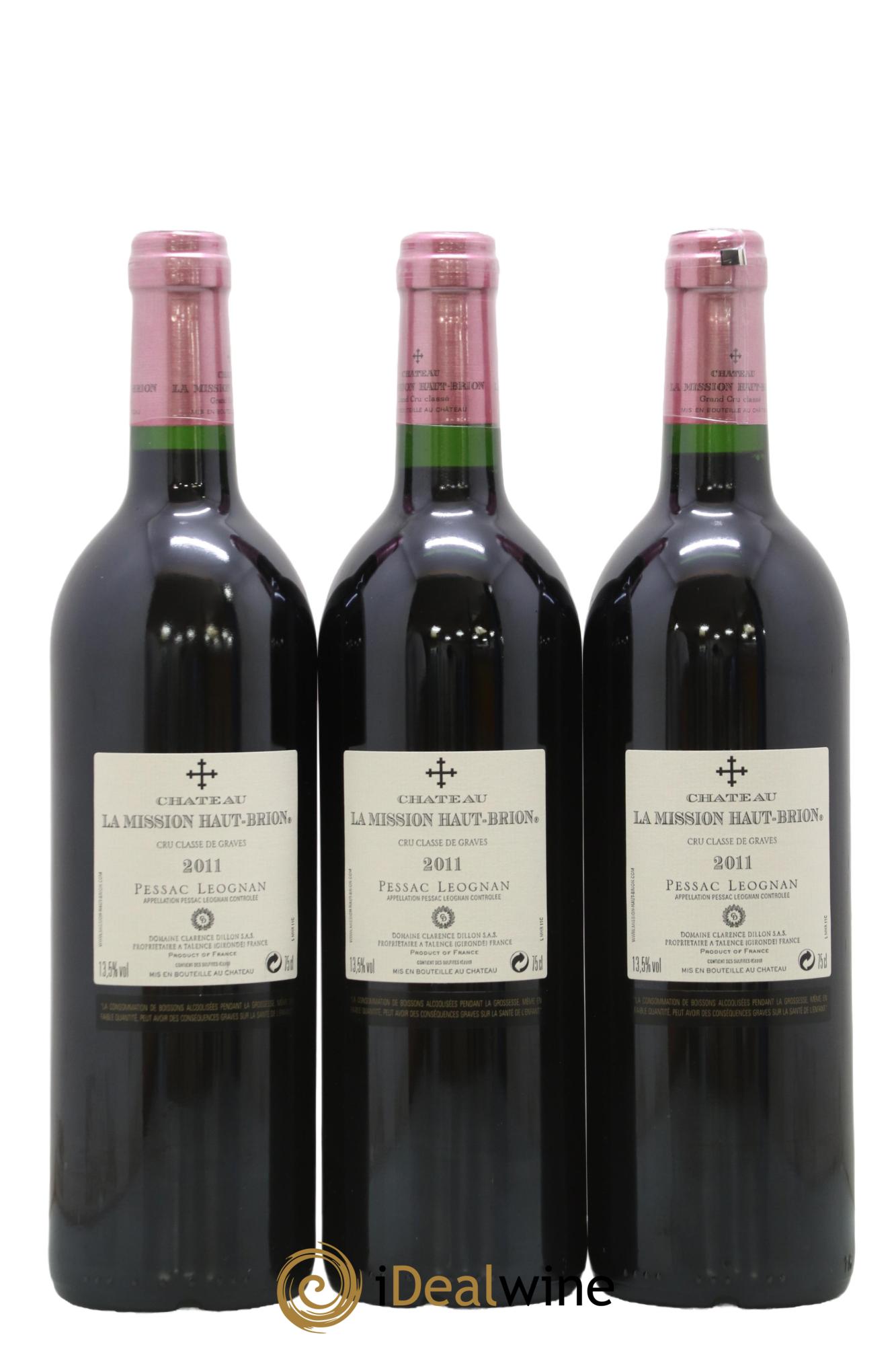 Château la Mission Haut-Brion Cru Classé de Graves 2011 - Lot de 6 bouteilles - 3