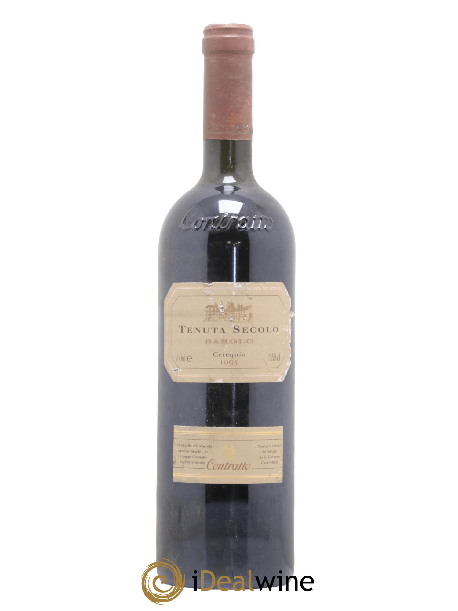 Barolo Tenuta Secolo Cerequio Contratto 1993 - Lot de 1 bouteille - 0