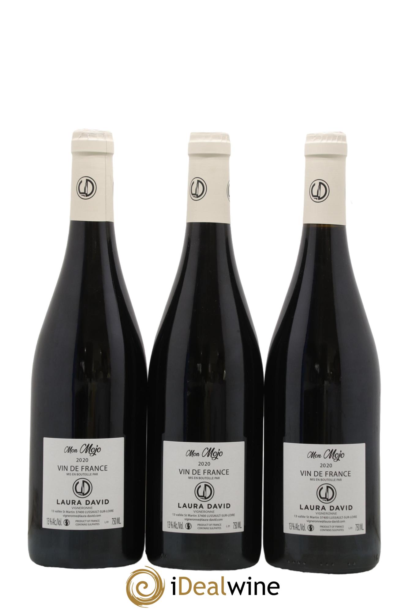 Vin de France Mon Mojo Laura David 2020 - Lot de 3 bouteilles - 1