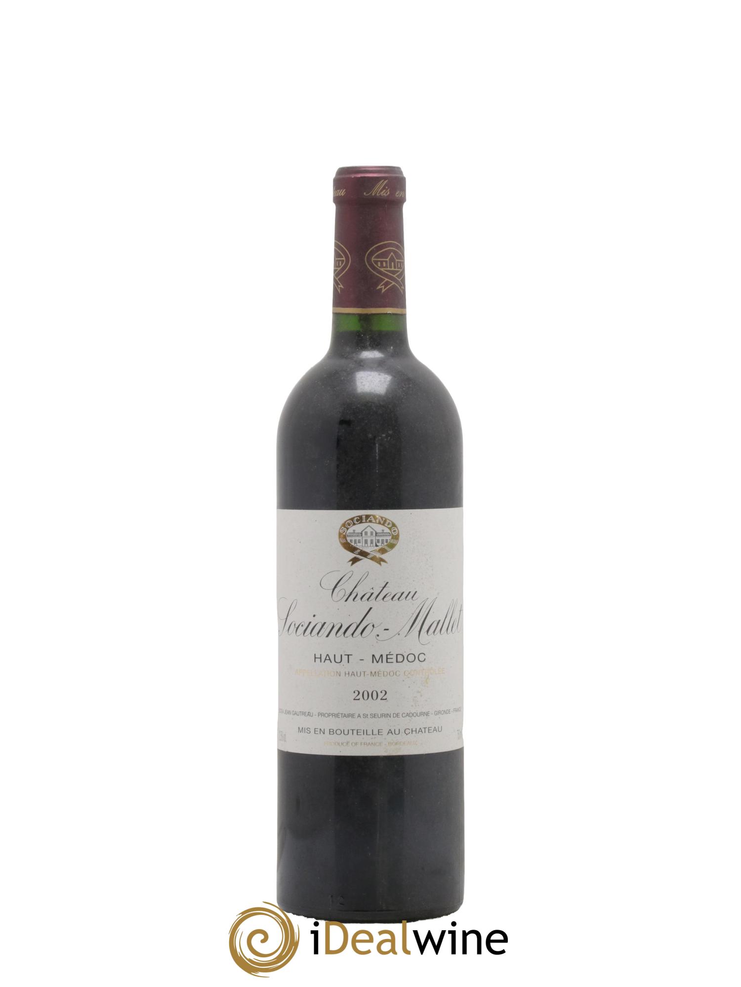 Château Sociando Mallet 2002 - Lotto di 1 bottiglia - 0