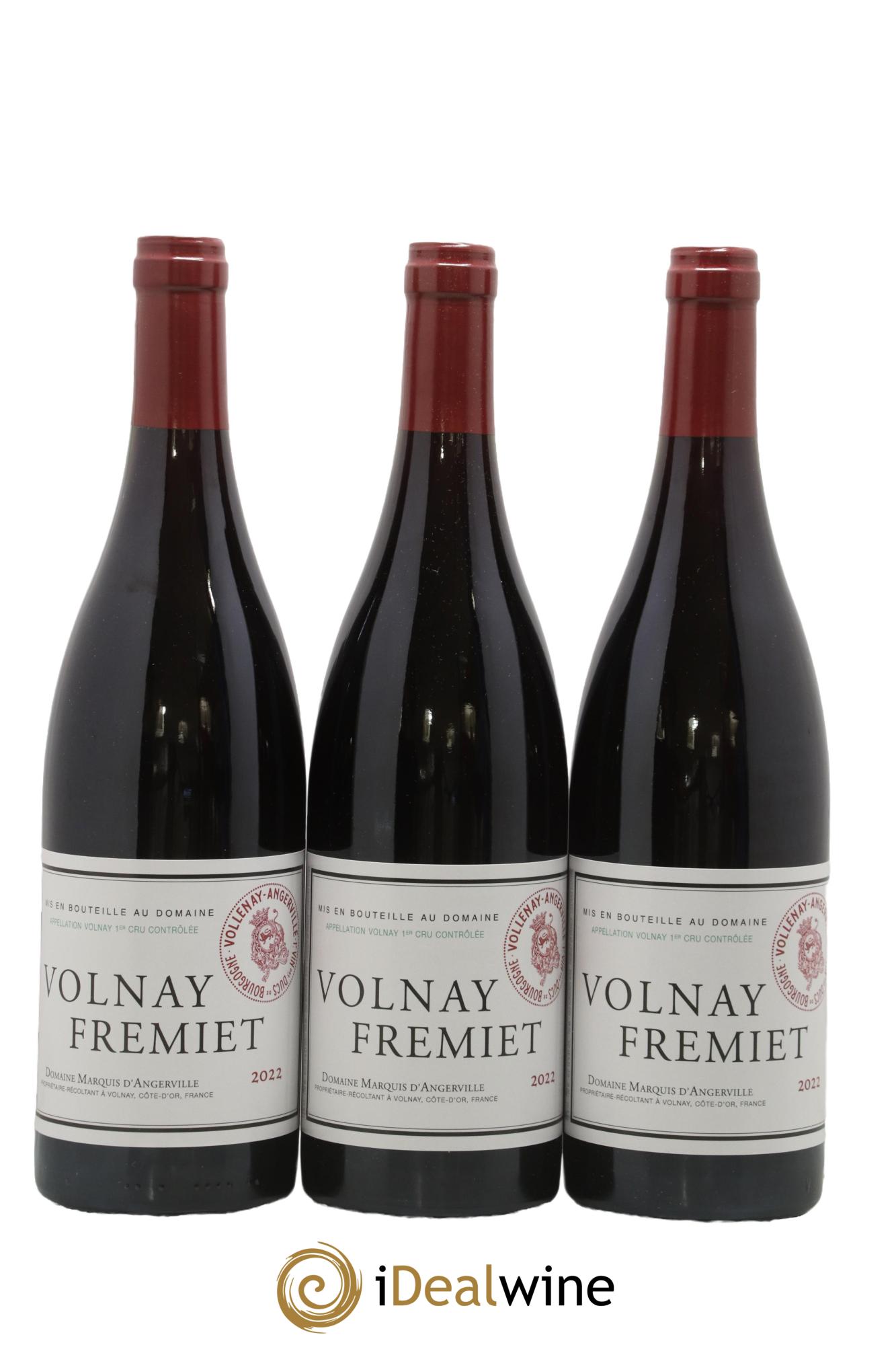 Volnay 1er Cru Frémiet Marquis d'Angerville (Domaine) 2022 - Posten von 3 Flaschen - 0