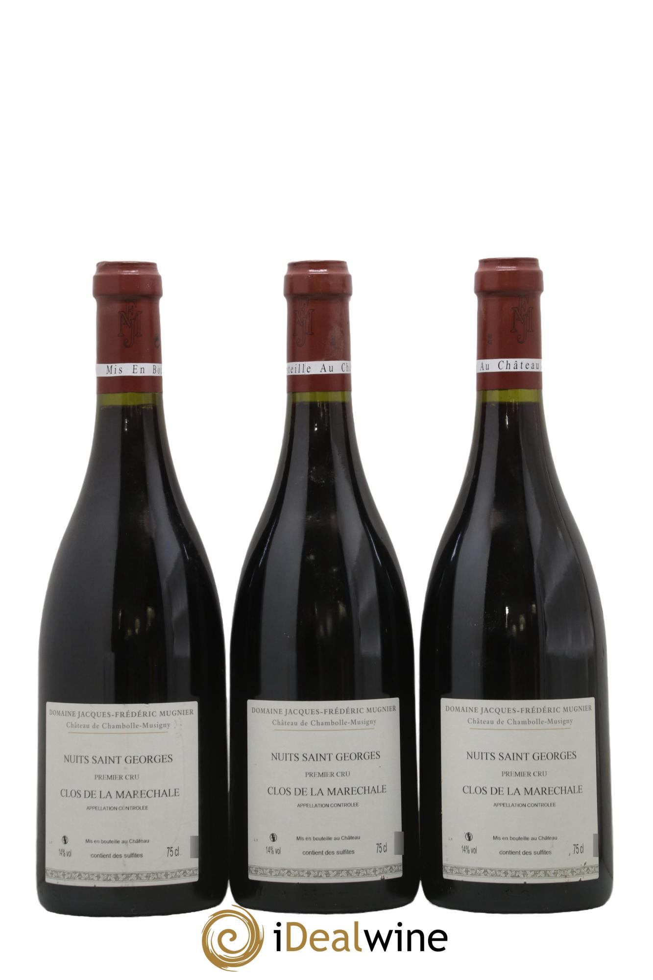 Nuits-Saint-Georges 1er Cru Clos de La Maréchale Jacques-Frédéric Mugnier 2009 - Lotto di 3 bottiglie - 1