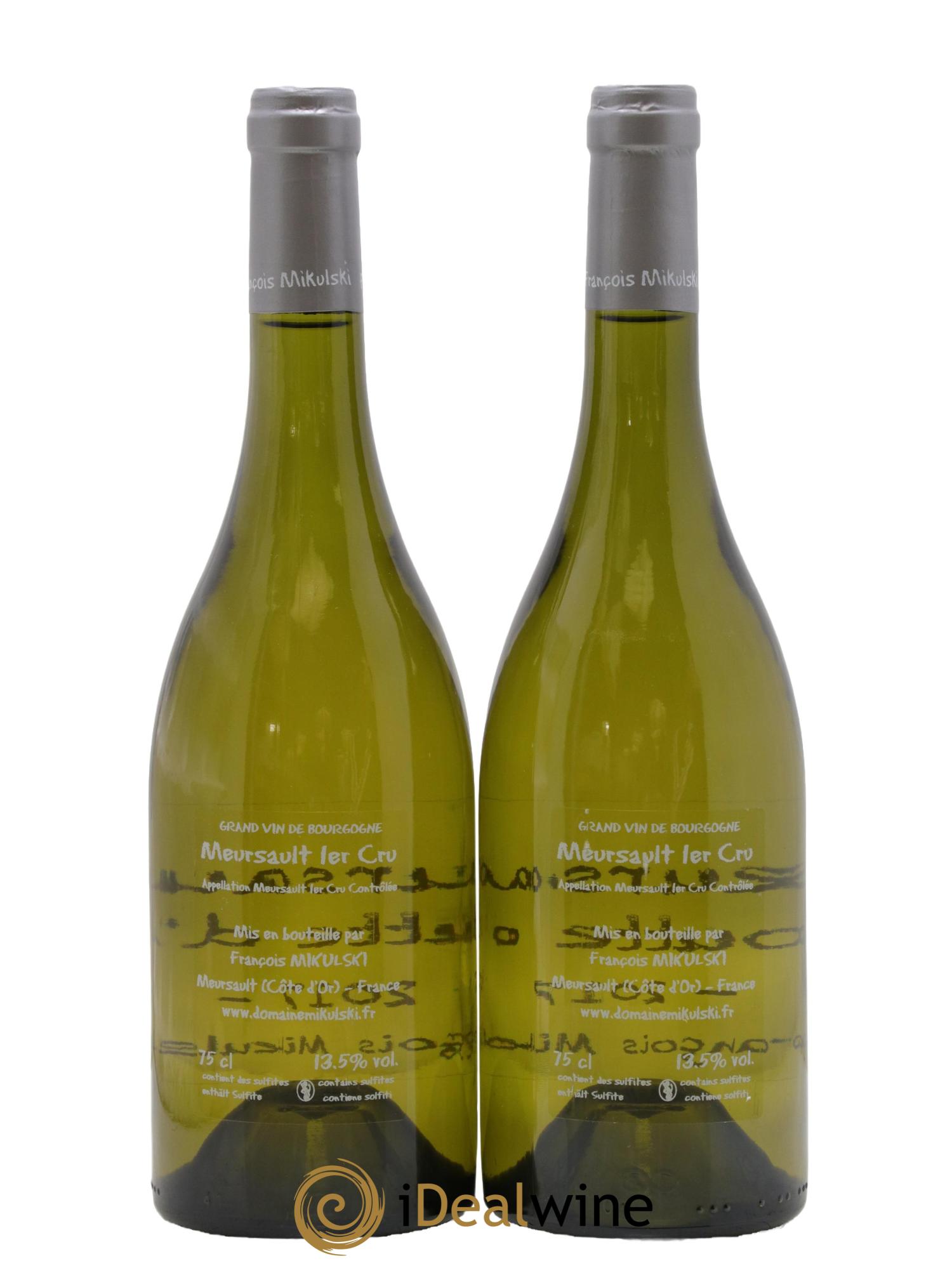 Meursault 1er Cru Goutte d'Or François Mikulski 2017 - Lotto di 2 bottiglie - 1