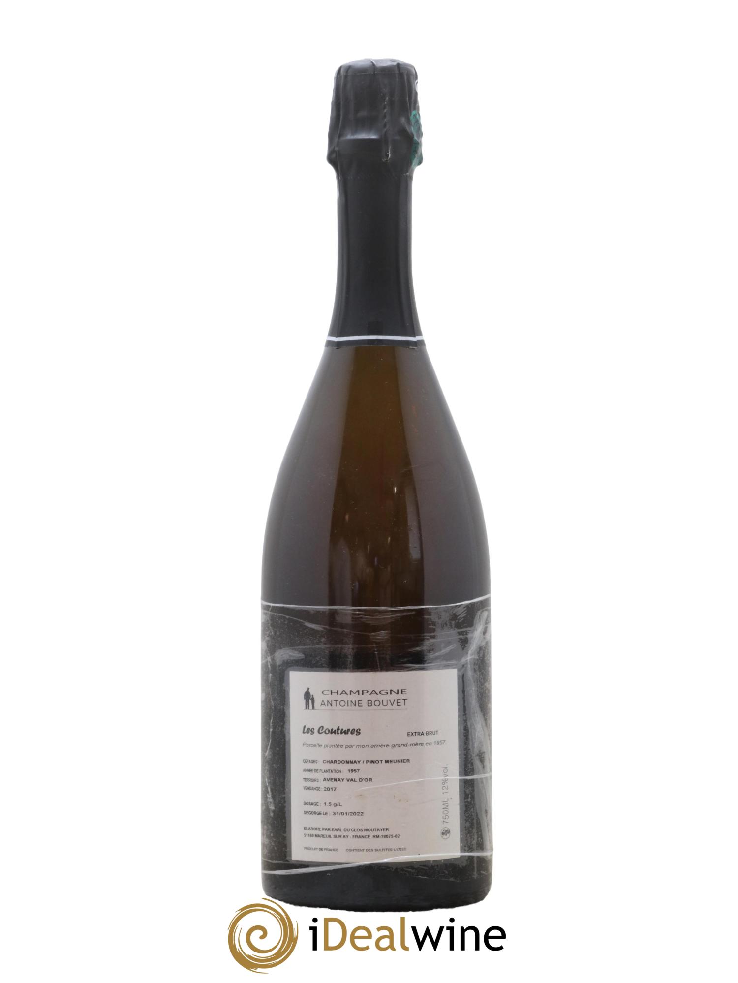 Les Coutures Extra-Brut Antoine Bouvet 2017 - Lot of 1 bottle - 1