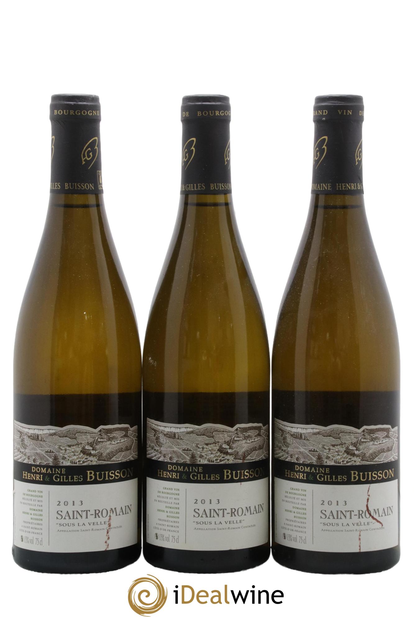 Saint-Romain Sous la Velle Henri et Gilles Buisson (Domaine) 2013 - Lot de 3 bouteilles - 0