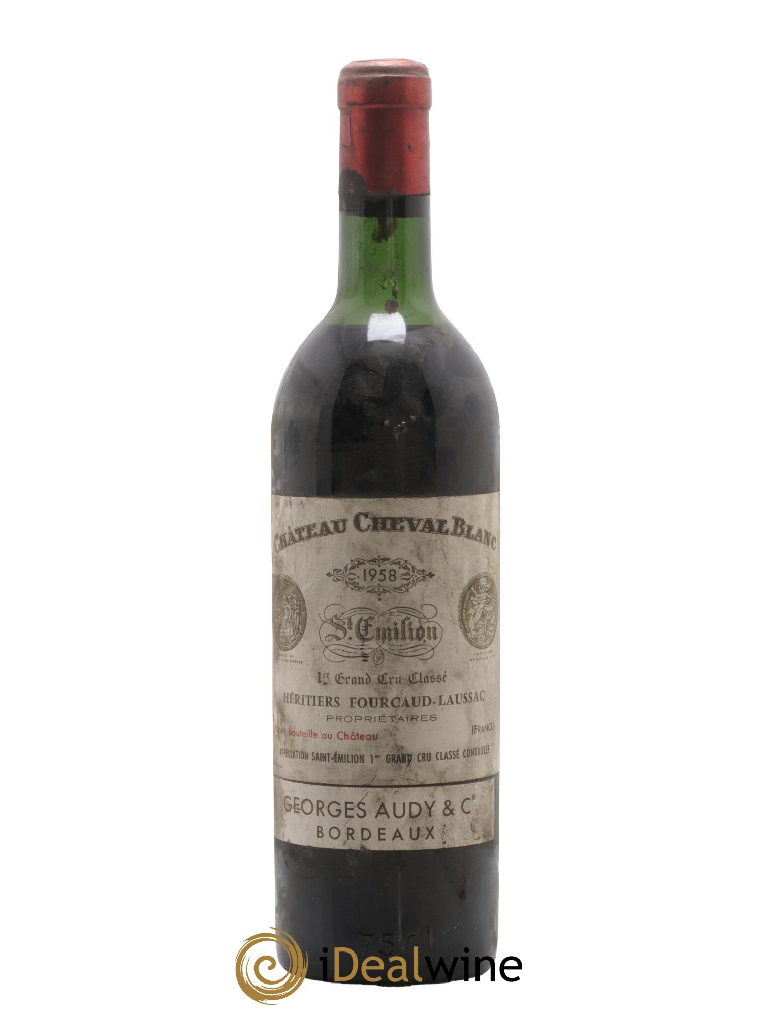 Château Cheval Blanc 1er Grand Cru Classé A 1958 - Lot de 1 bouteille - 0