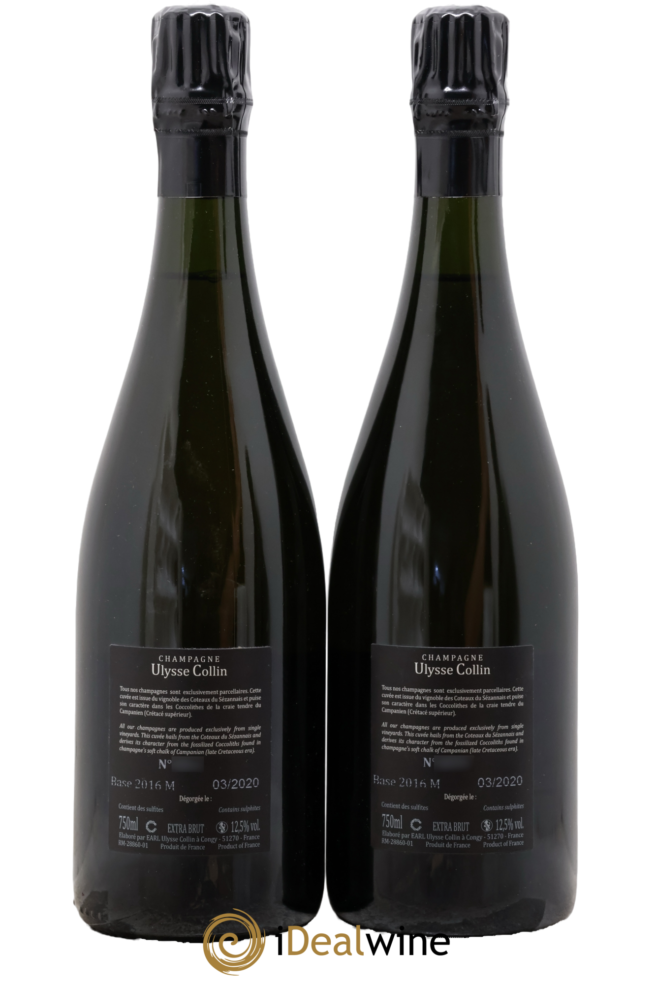 Les Maillons Blanc de Noirs Extra-Brut Ulysse Collin - Lot of 2 bottles - 1