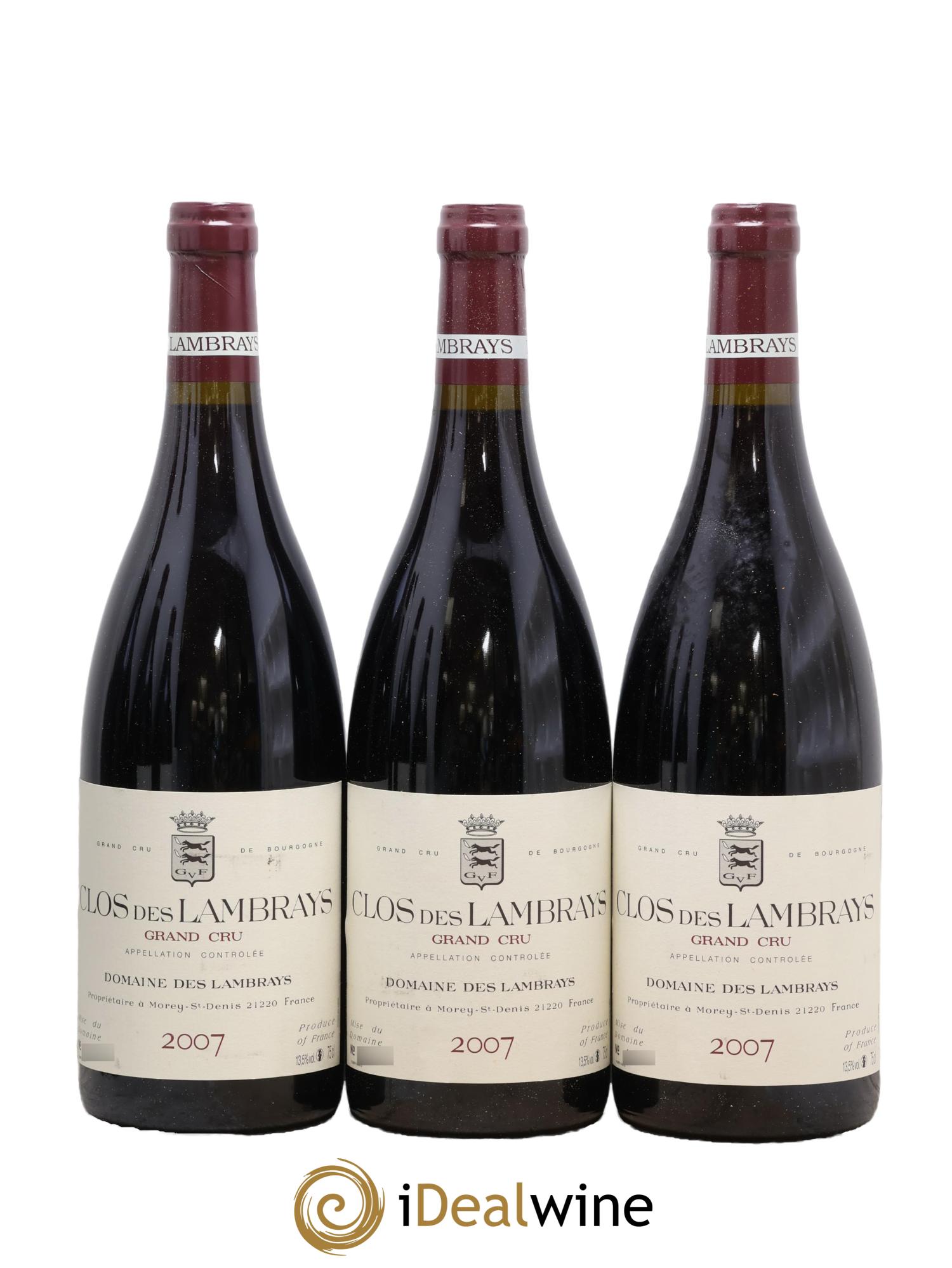 Clos des Lambrays Grand Cru Domaine des Lambrays 2007 - Lot de 6 bouteilles - 1