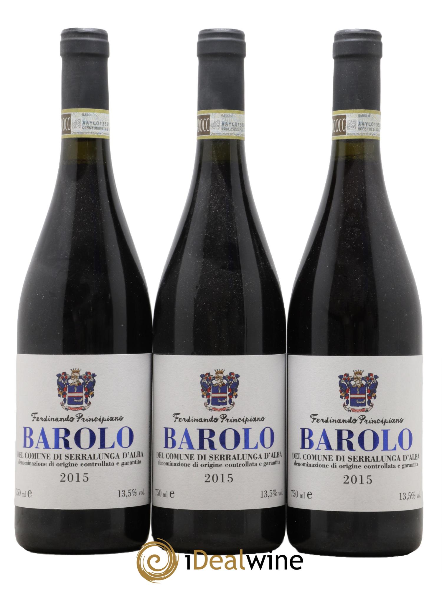 Barolo DOCG Ferdinando Principiano 2015 - Lotto di 3 bottiglie - 0