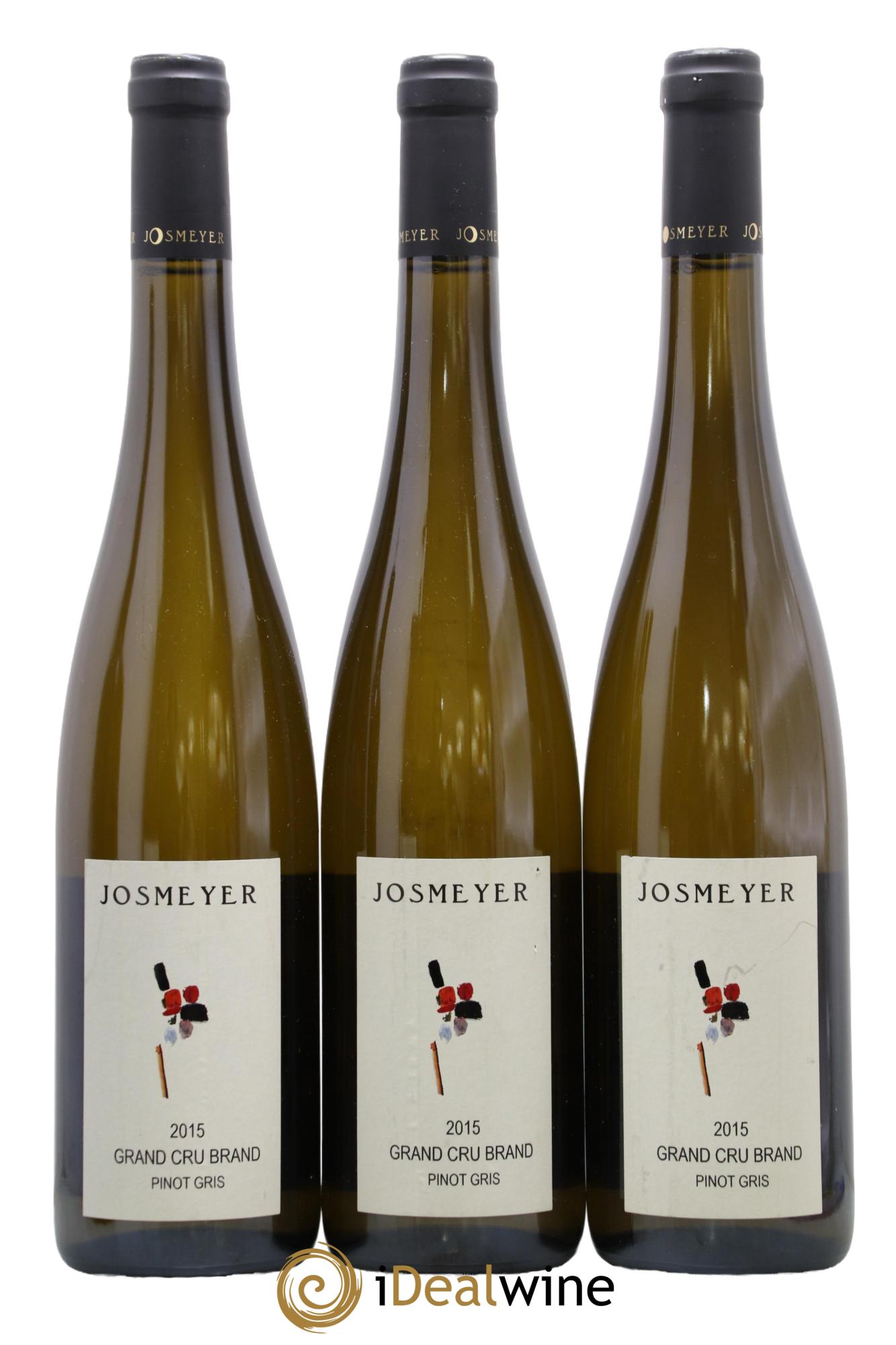 Alsace Pinot Gris Grand Cru Brand Josmeyer (Domaine) 2015 - Lot of 3 bottles - 0