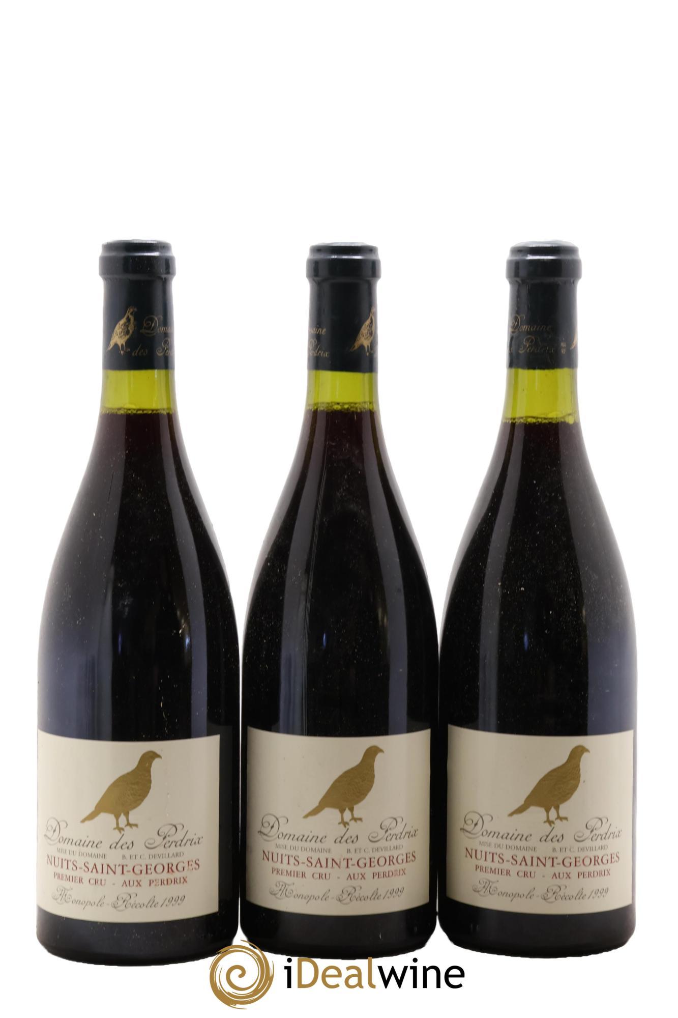 Nuits-Saint-Georges 1er Cru Aux Perdrix Perdrix (Domaine des) 1999 - Lot de 3 bouteilles - 0