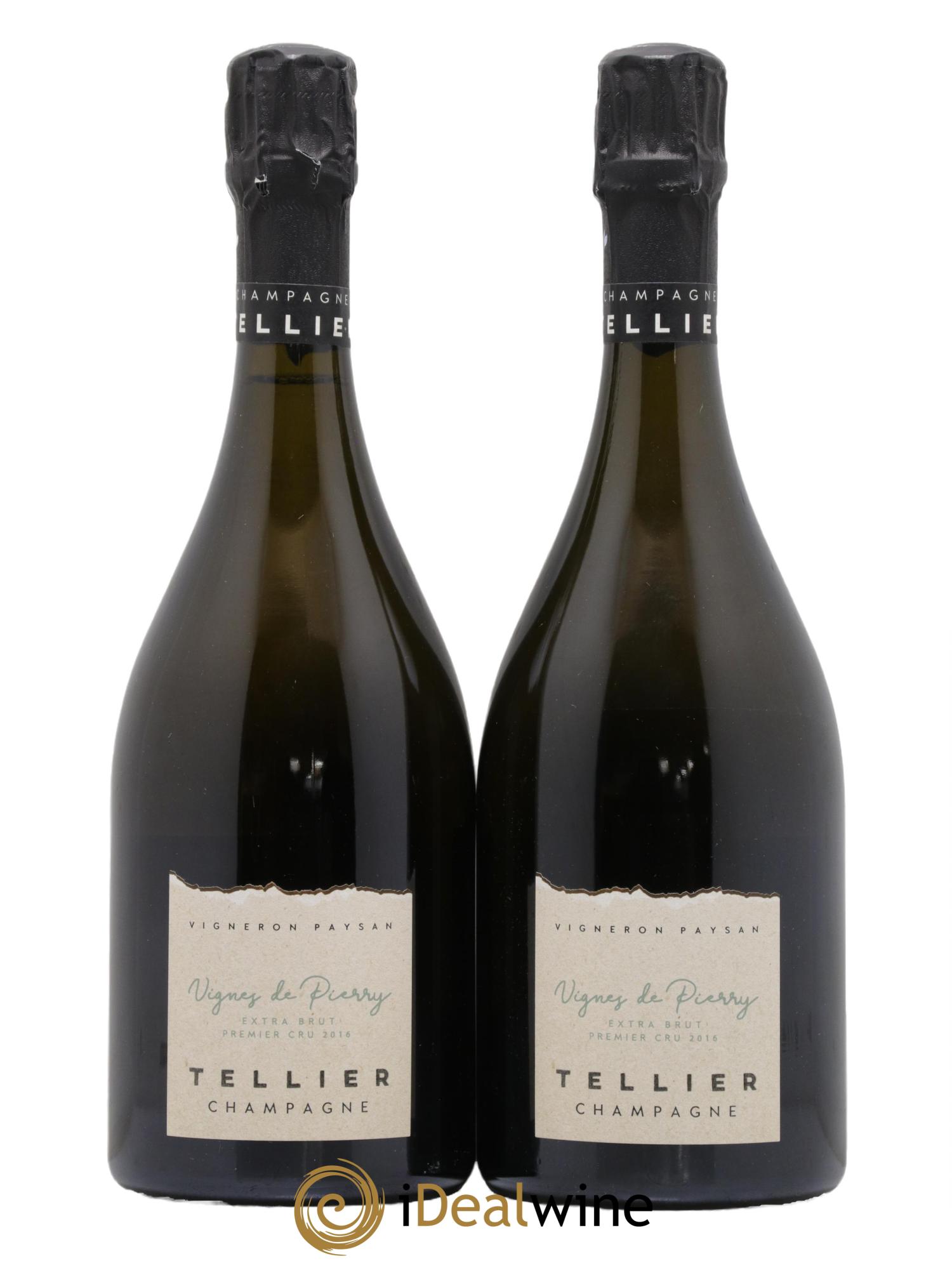 Vignes de Pierry 1er Cru Extra-Brut Tellier 2016 - Lot de 2 bouteilles - 0