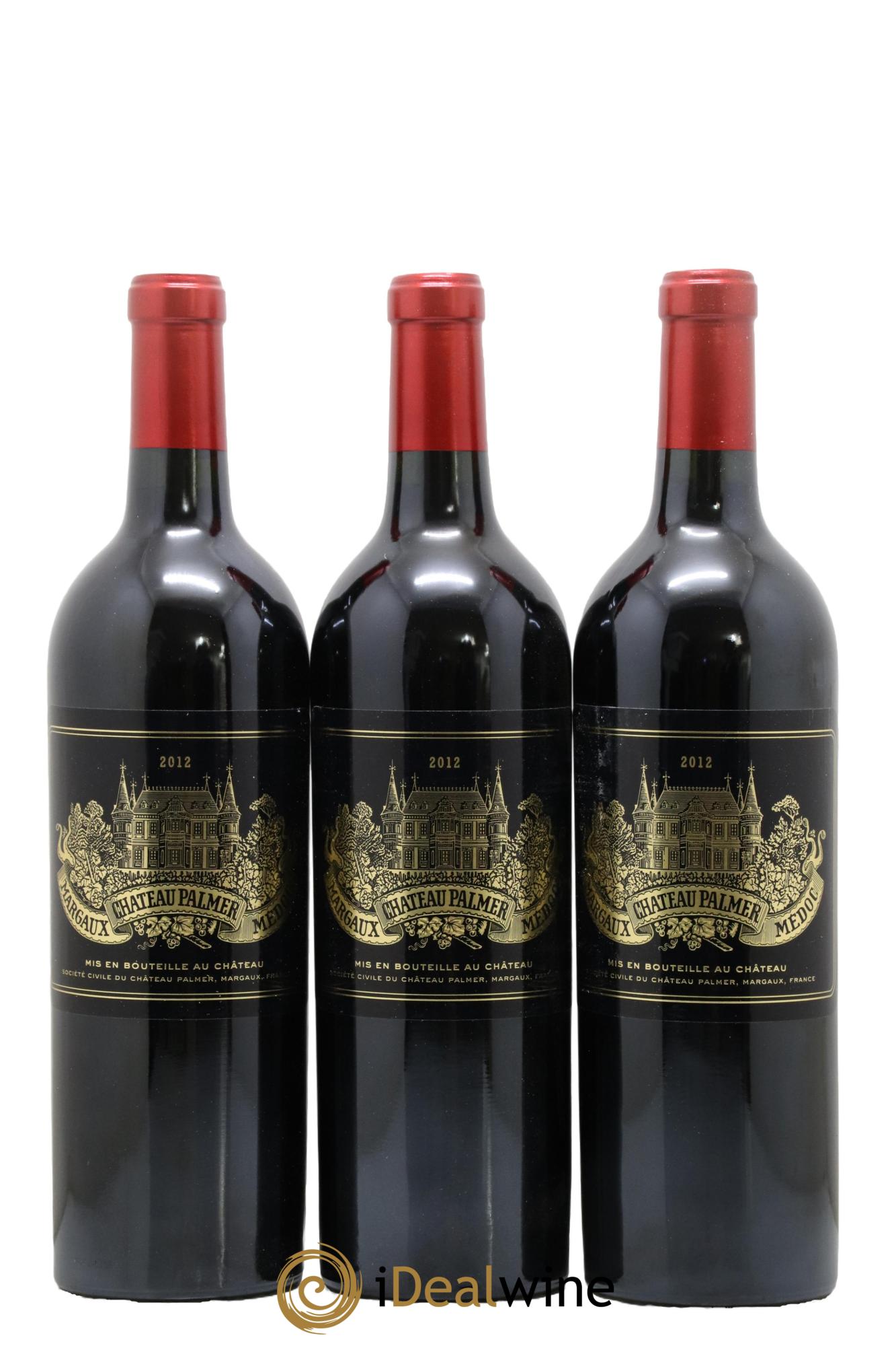 Château Palmer 3ème Grand Cru Classé 2012 - Lot of 3 bottles - 0