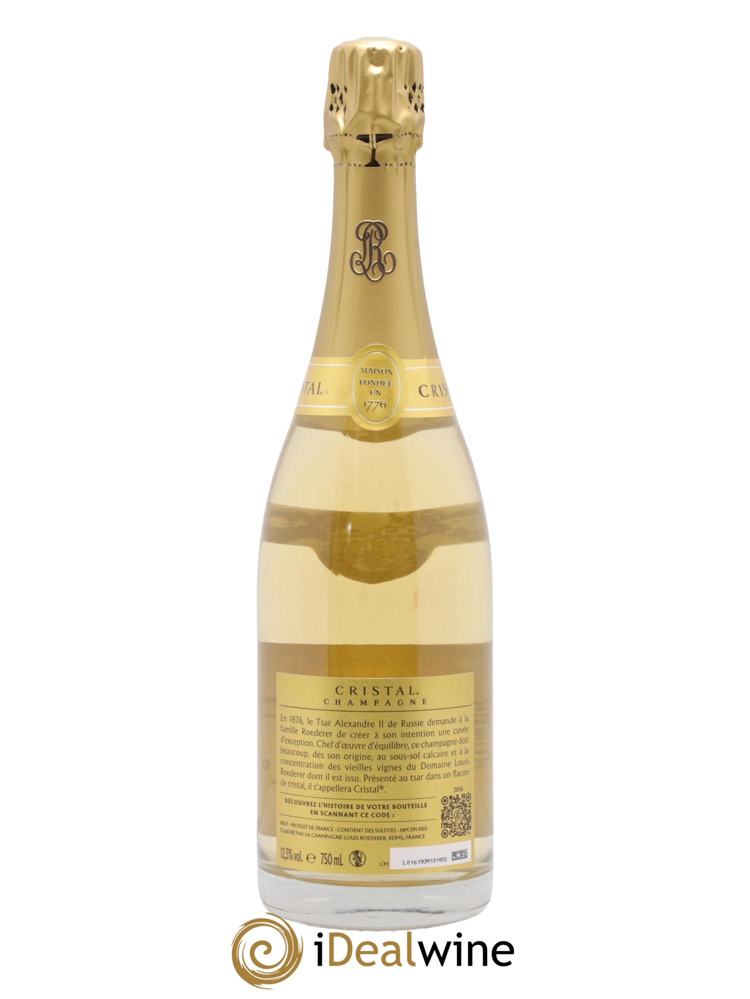 Cristal Louis Roederer 2016 - Lotto di 1 bottiglia - 1