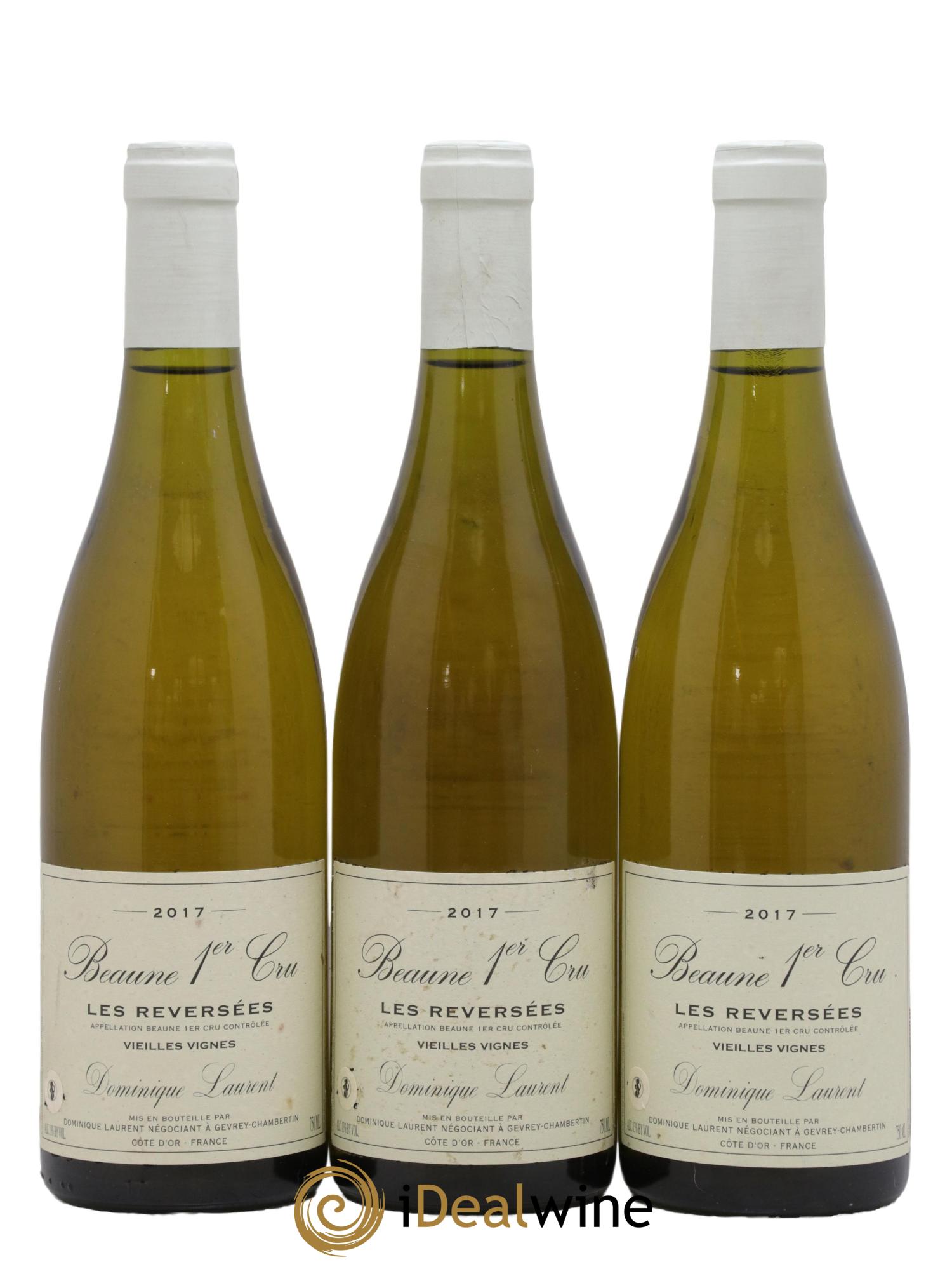 Beaune 1er Cru Les Reversées Dominique Laurent 2017 - Lot de 3 bouteilles - 0