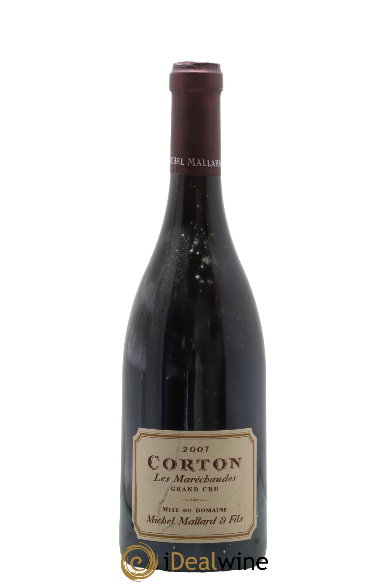 Corton Grand Cru Les Maréchaudes Michel Mallard 2007 - Lot de 1 bouteille - 0