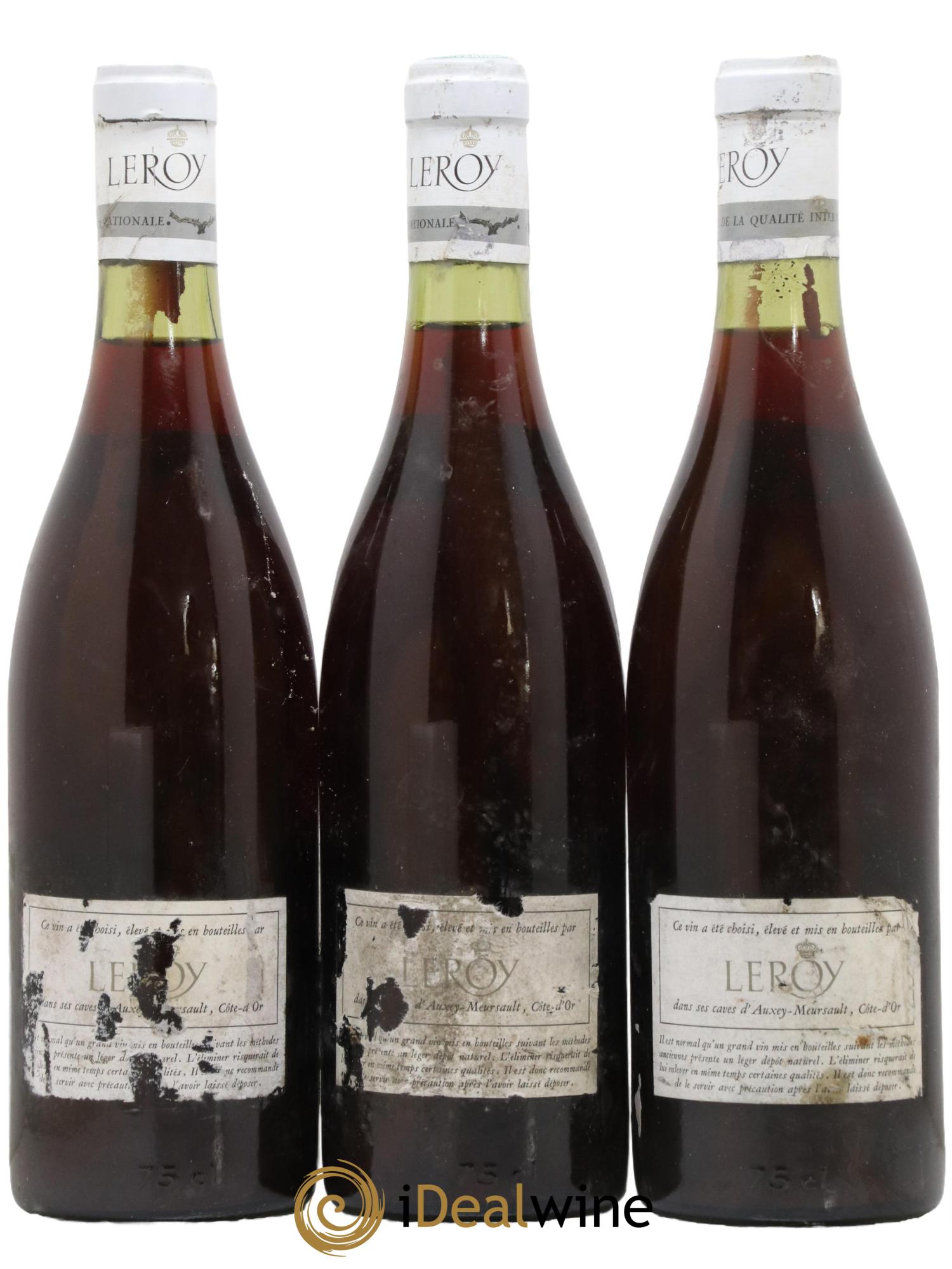 Bourgogne Leroy SA D Auvenay 1969 - Lotto di 3 bottiglie - 1