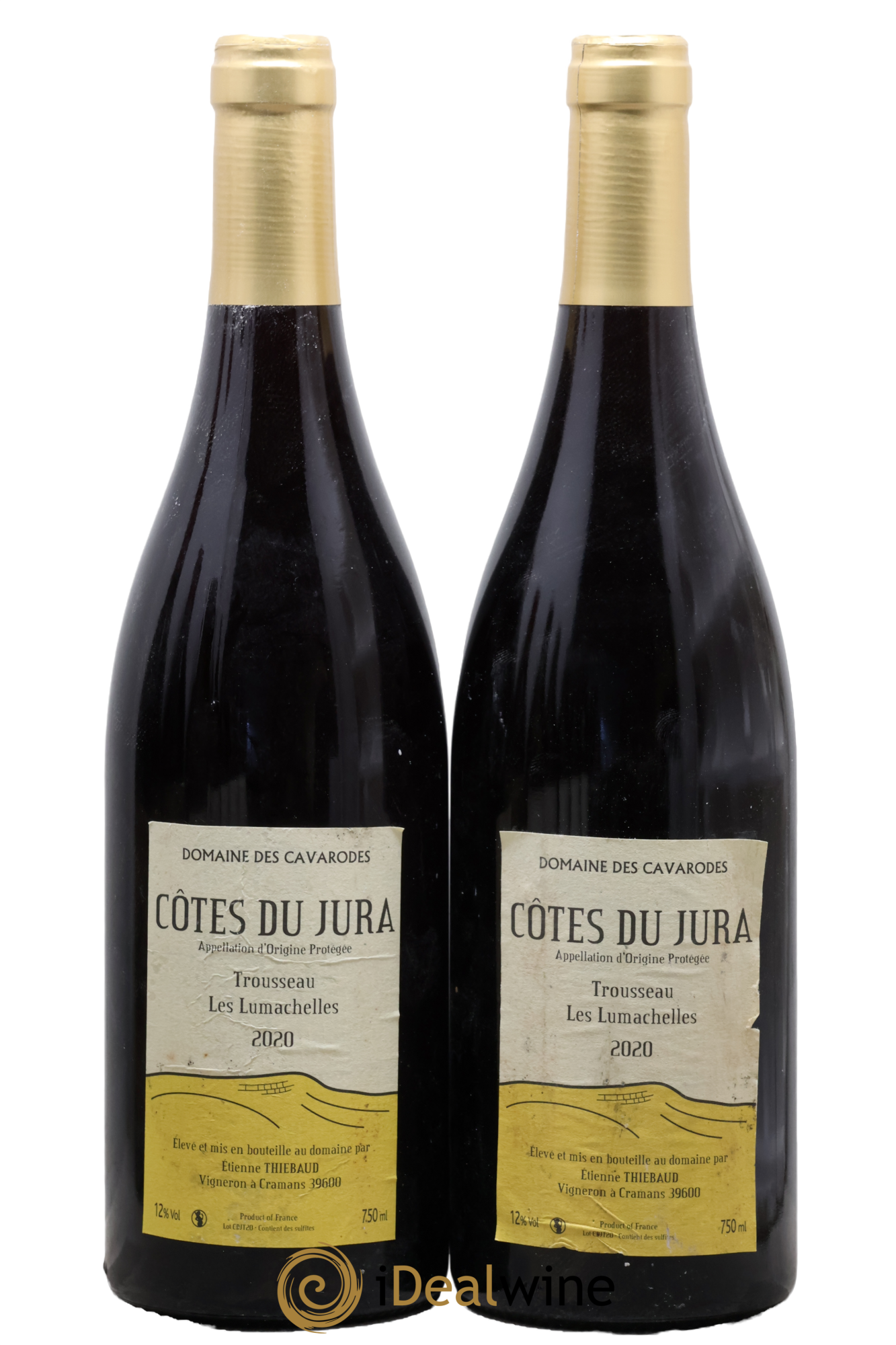 Côtes du Jura Trousseau Les Lumachelles Cavarodes (Domaine des) - Etienne Thiébaud 2020 - Posten von 2 Flaschen - 0