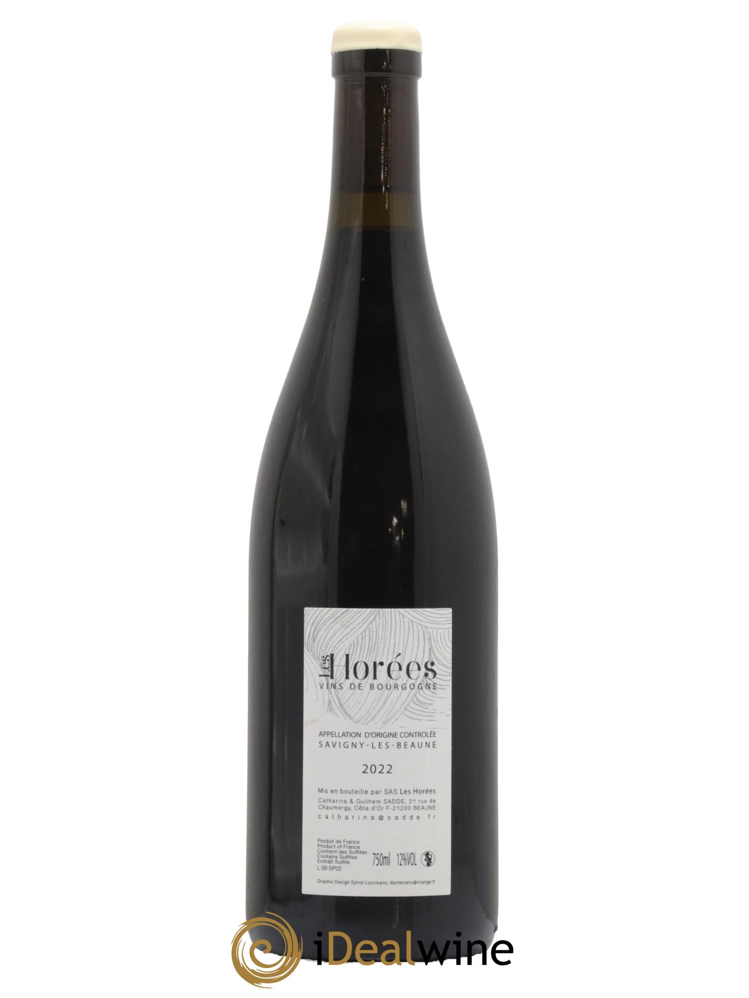 Savigny-lès-Beaune Les Plaisirs et les Jours Les Horées 2022 - Lot de 1 bouteille - 1