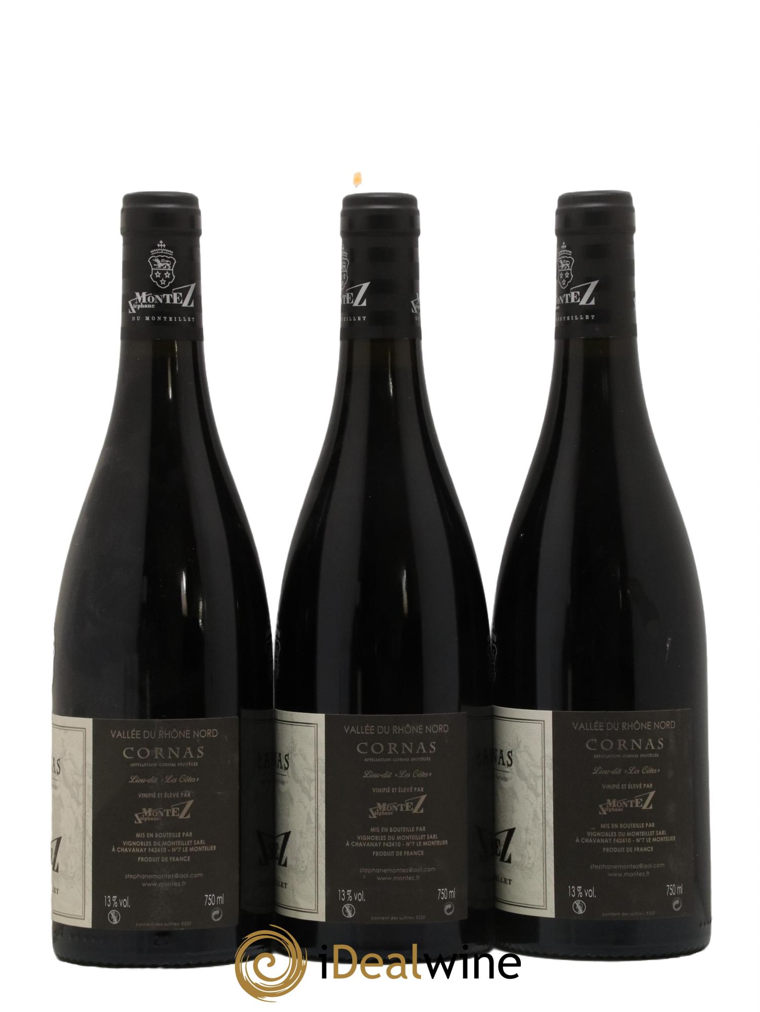 Cornas Les Cotes Domaine Montez 2016 - Lot de 3 bouteilles - 1