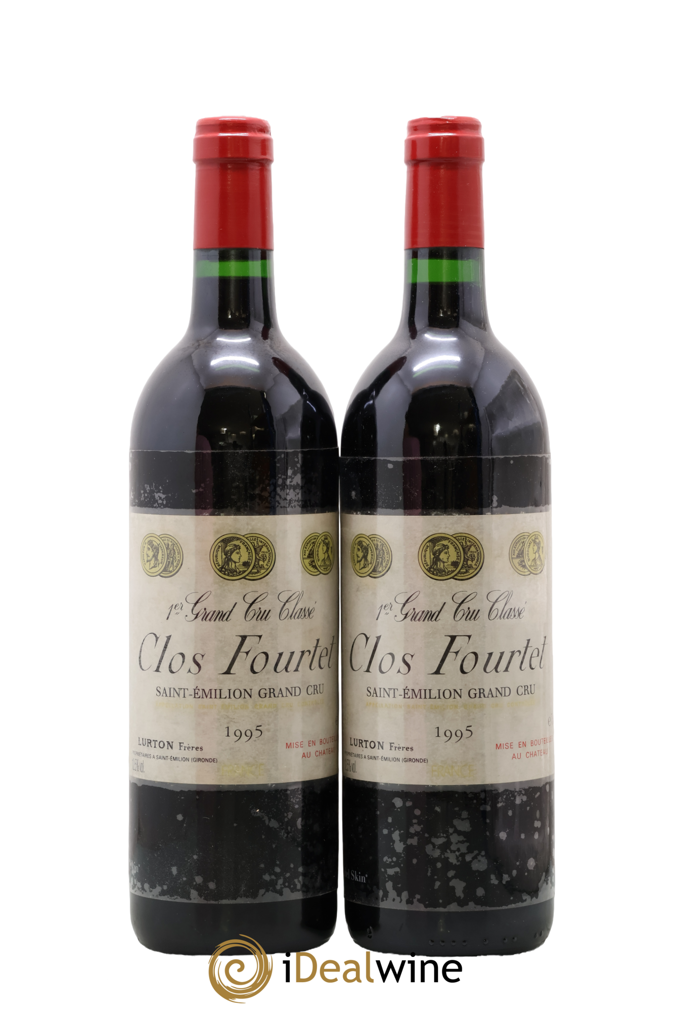Clos Fourtet 1er Grand Cru Classé B 1995 - Lot de 2 bouteilles - 0