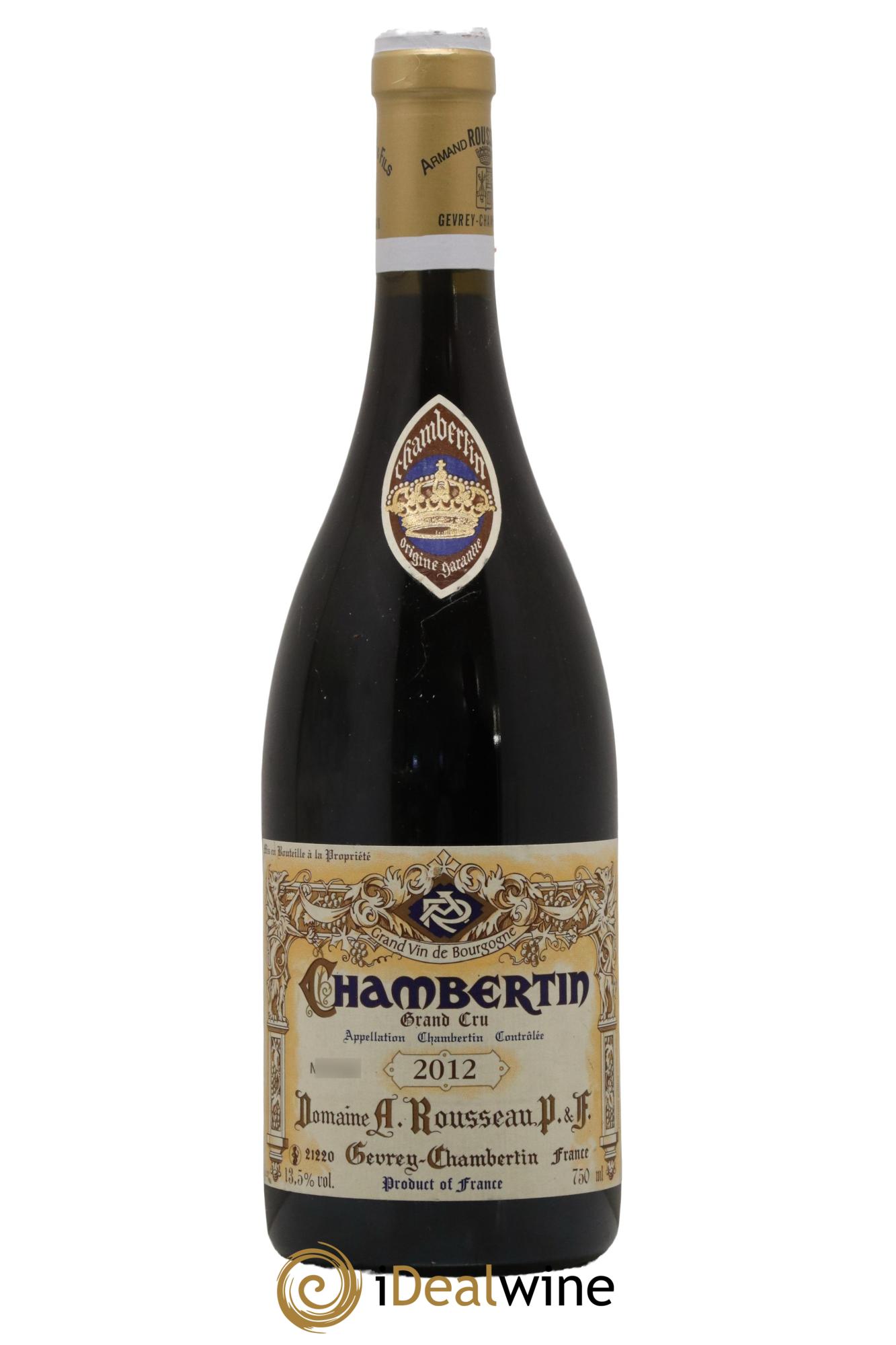 Chambertin Grand Cru Armand Rousseau (Domaine) 2012 - Lot of 1 bottle - 0