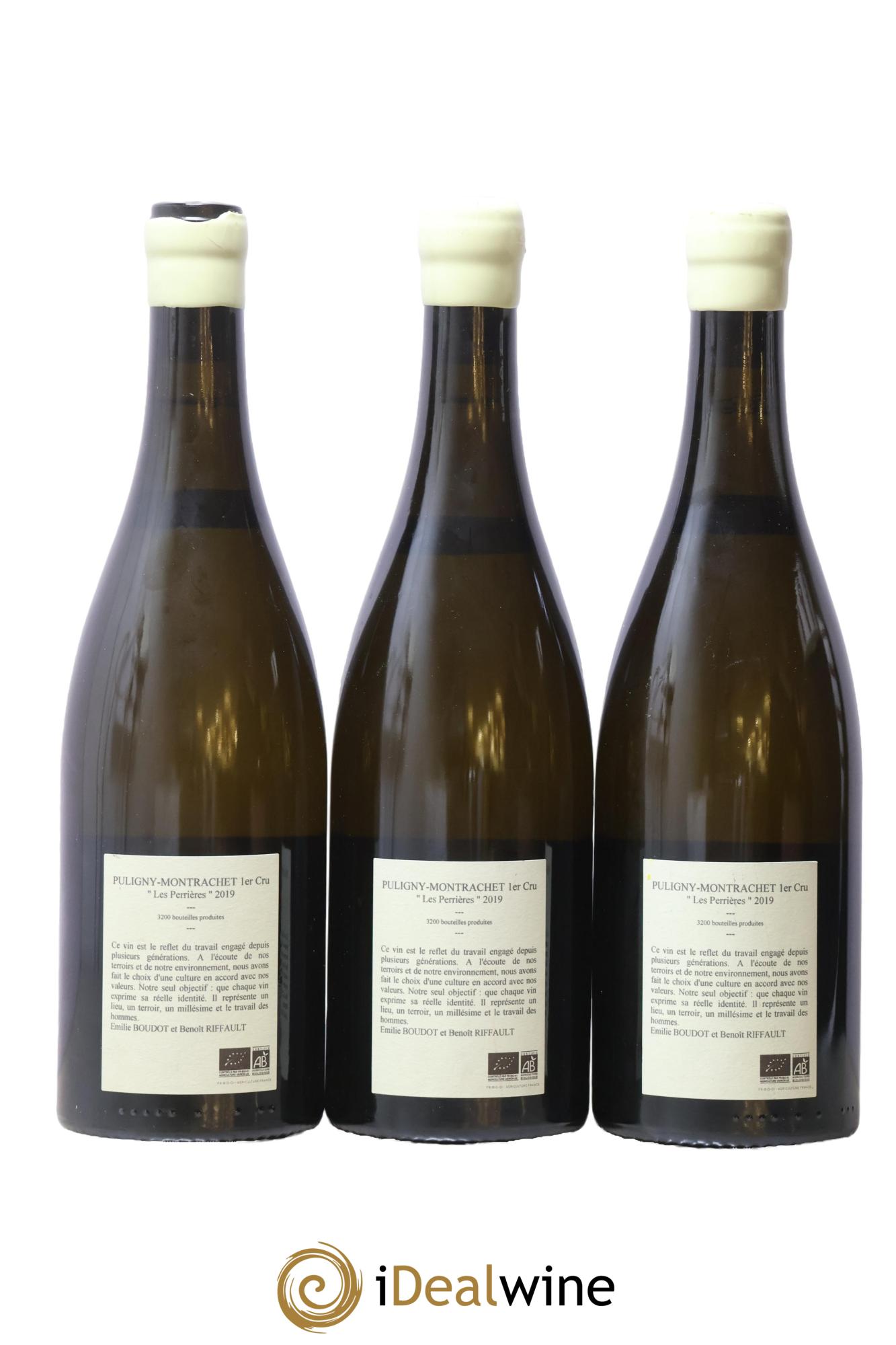 Puligny-Montrachet 1er Cru Les Perrières Etienne Sauzet 2019 - Lot de 3 bouteilles - 1