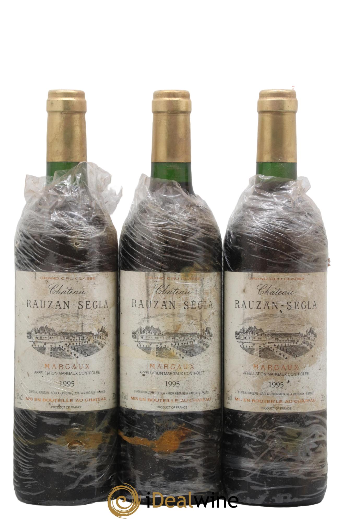 Château Rauzan Ségla Grand Cru Classé 1995 - Lot of 3 bottles - 0
