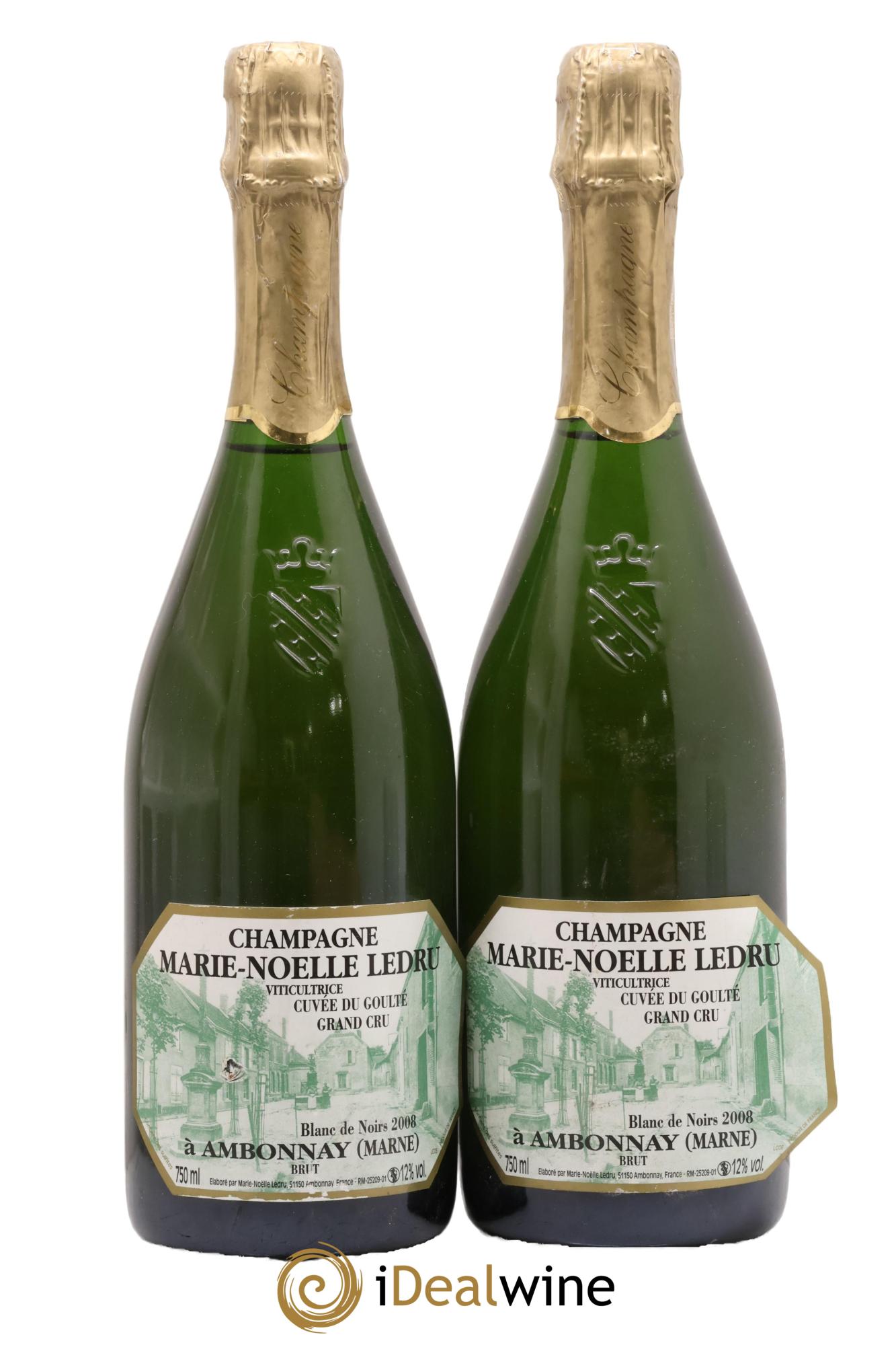 Cuvée du Goulté Blanc de Noirs Marie-Noëlle Ledru 2008 - Lot de 2 bouteilles - 0