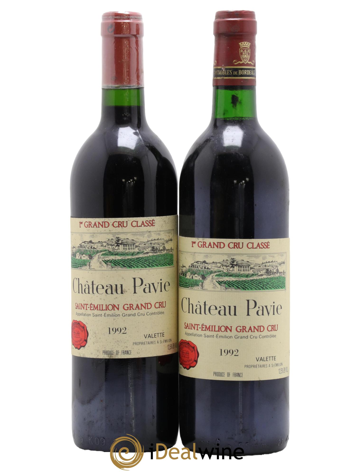Château Pavie 1er Grand Cru Classé A 1992 - Lot of 2 bottles - 0