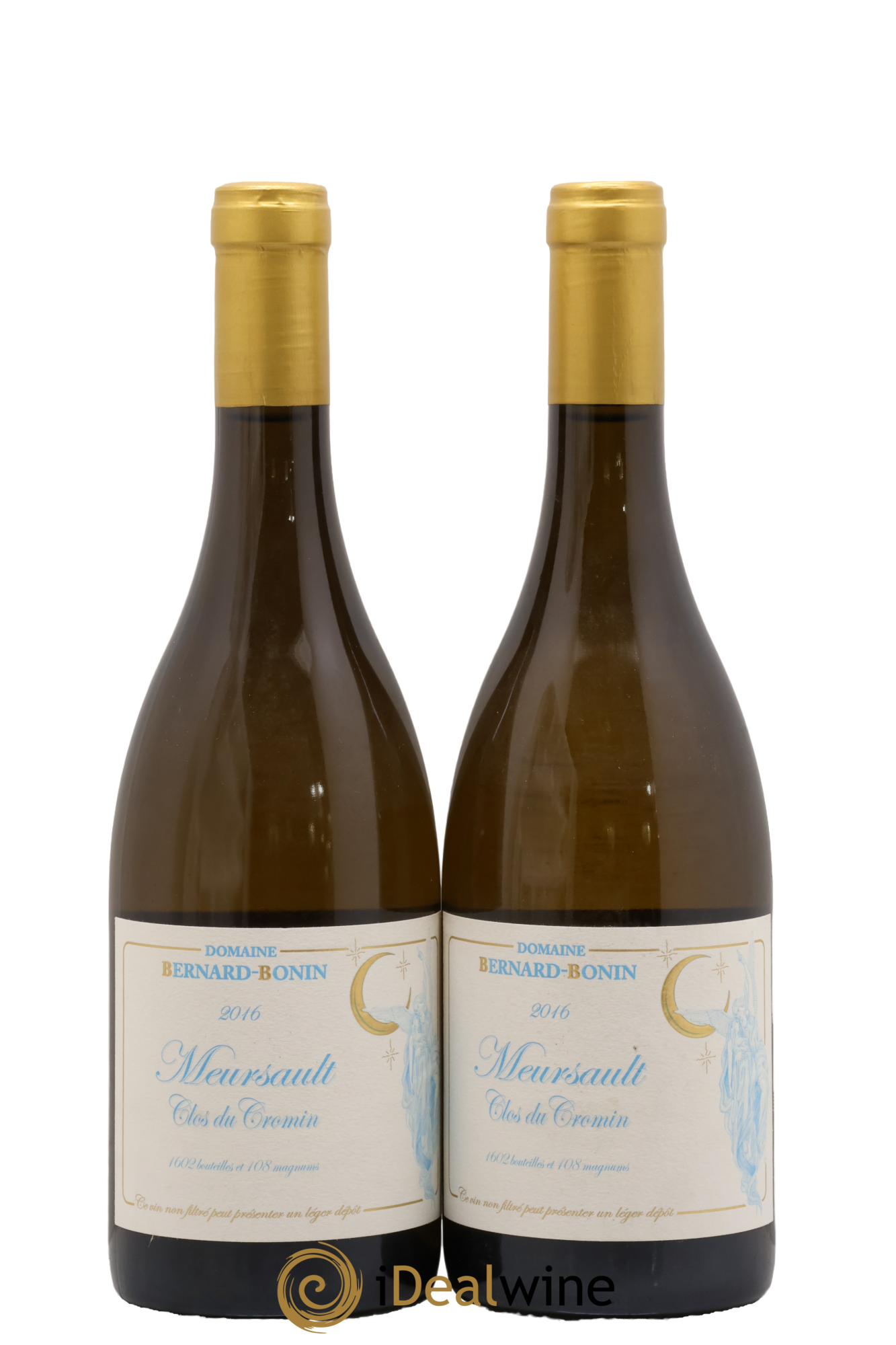 Meursault Clos du Cromin Bernard Bonin 2016 - Lot of 2 bottles - 0