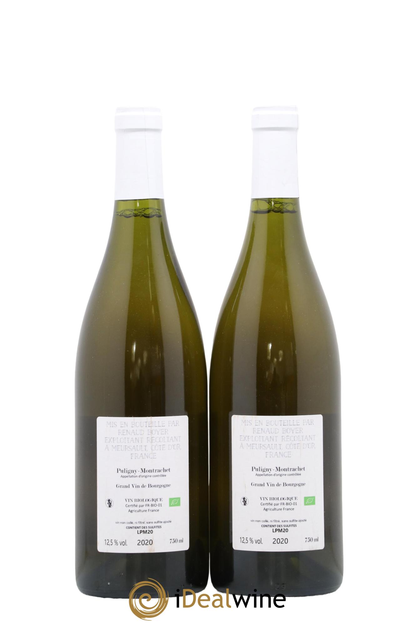 Puligny-Montrachet Les Reuchaux Renaud Boyer 2020 - Lot de 2 bouteilles - 1