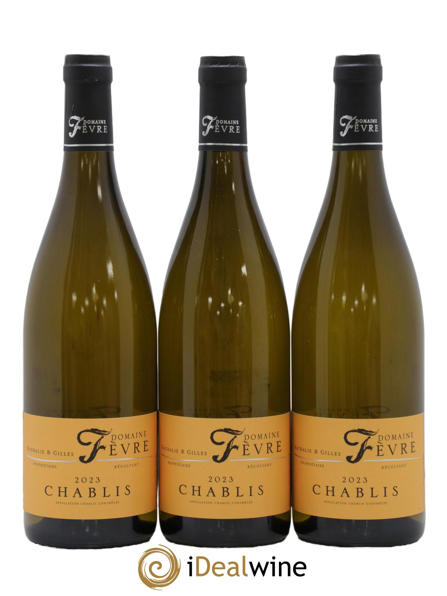Chablis Domaine Nathalie & Gilles Fèvre 2023 - Posten von 3 Flaschen - 0
