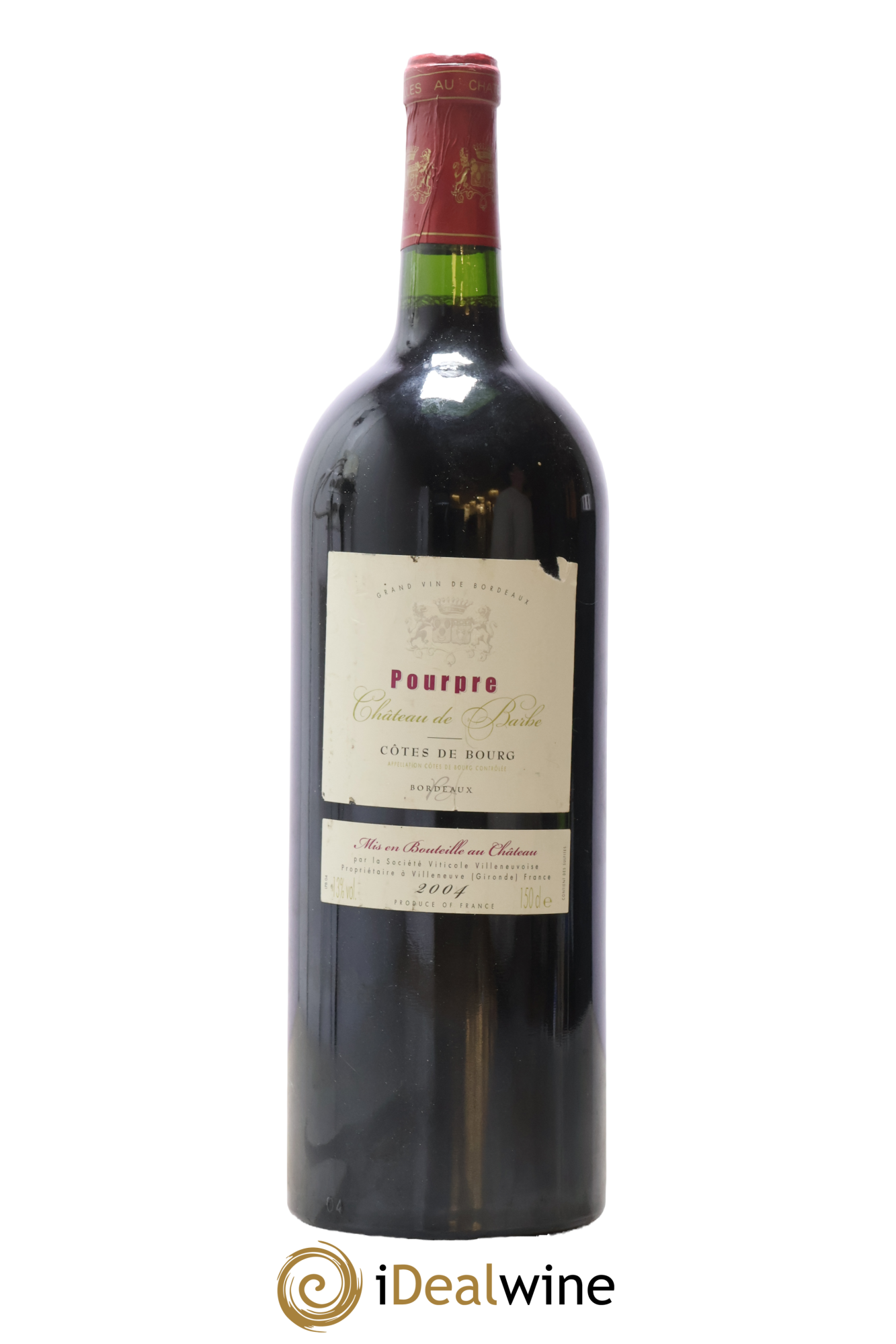 Côtes de Bourg Château de Barbe Pourpre 2004 - Lot de 1 magnum - 0