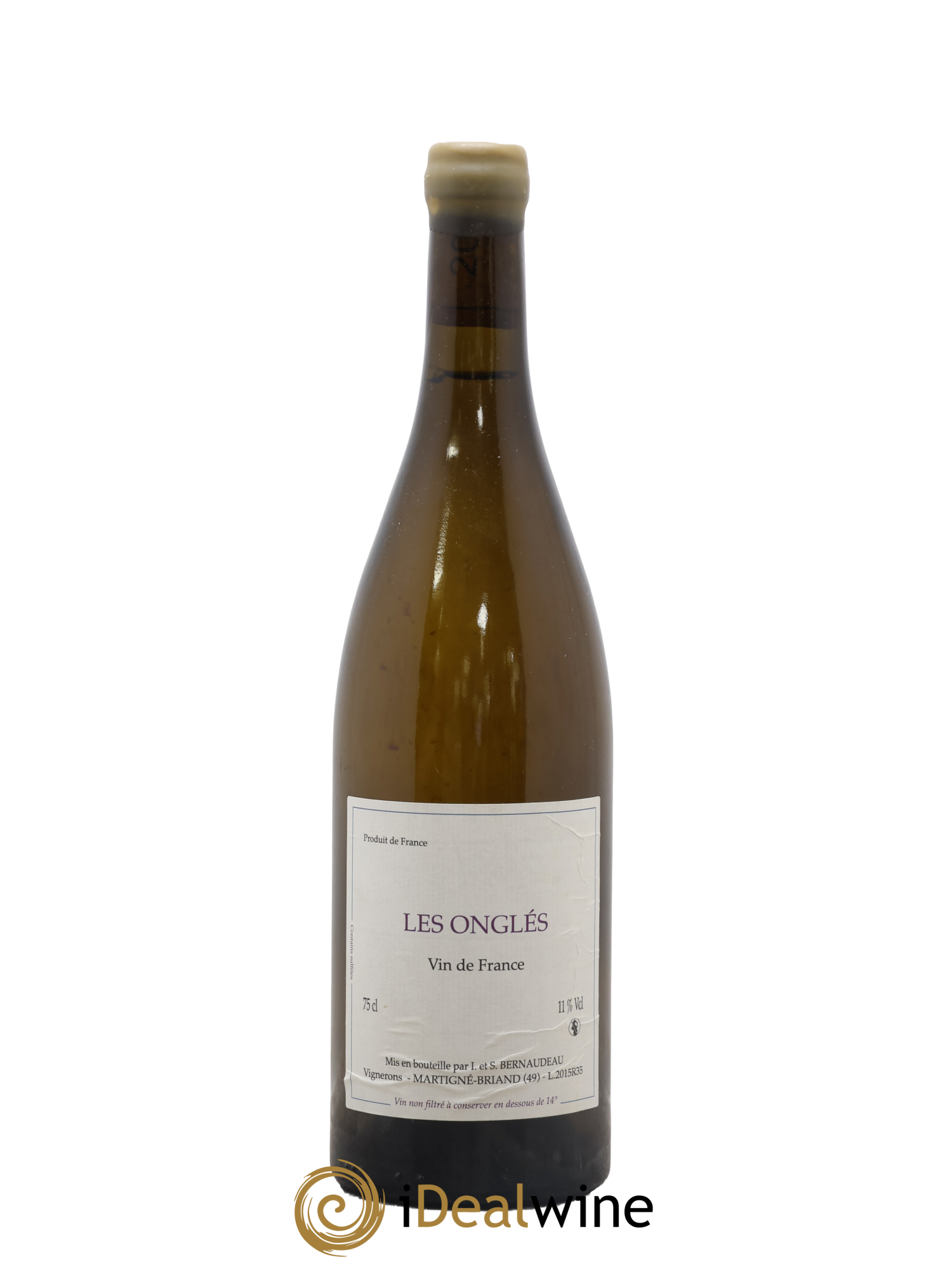 Vin de France Les Onglés Stéphane Bernaudeau 2015 - Lot of 1 bottle - 0