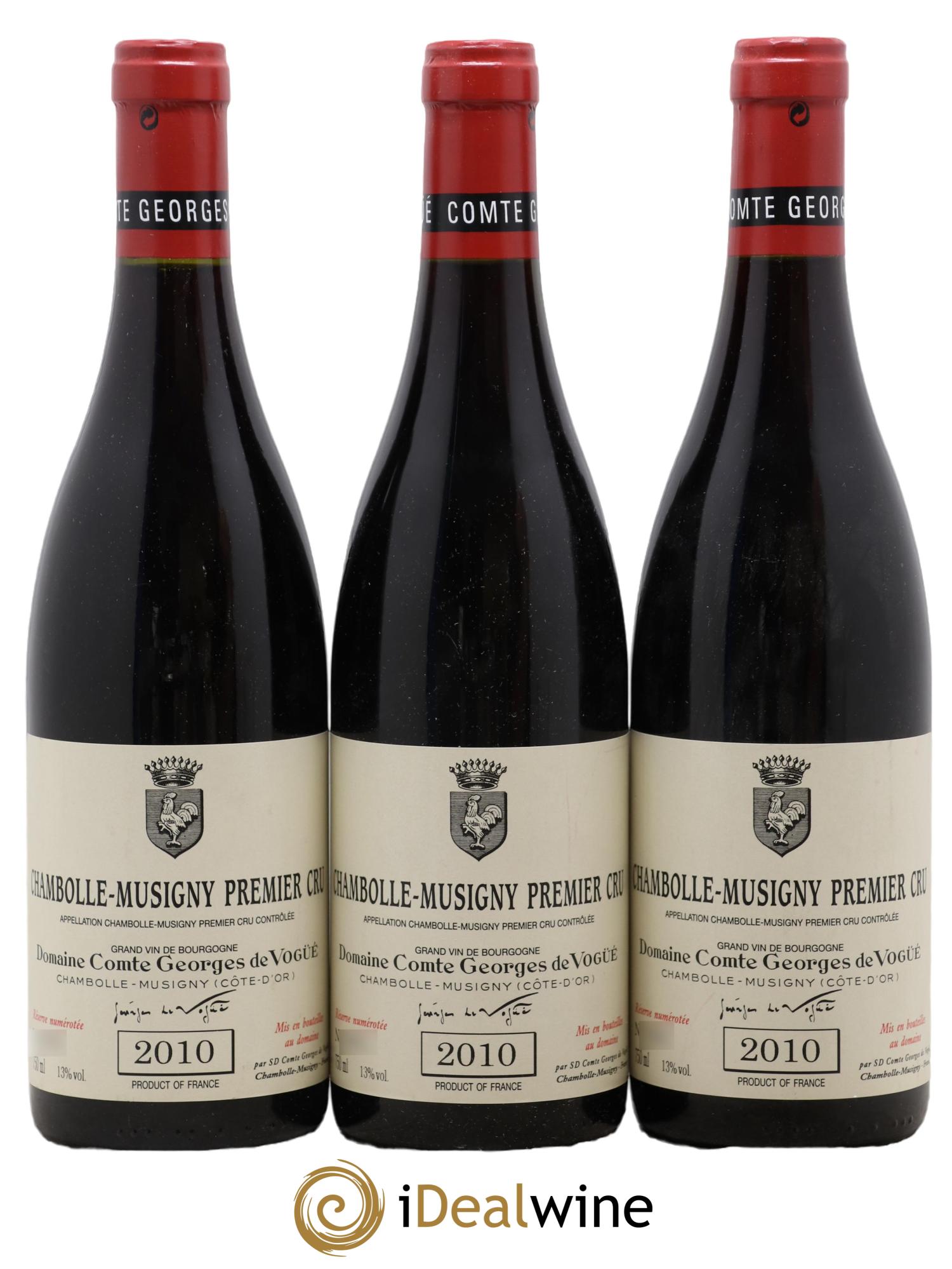 Chambolle-Musigny 1er Cru Comte Georges de Vogüé 2010 - Posten von 3 Flaschen - 0