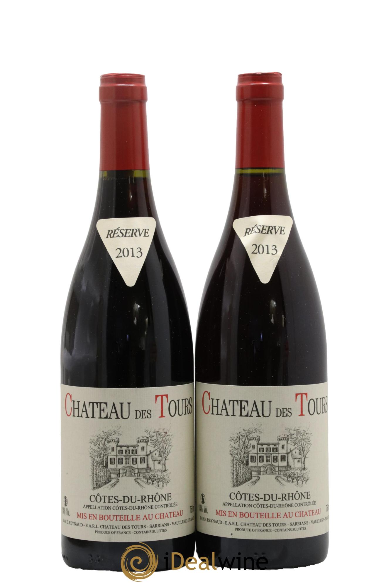 Côtes-du-Rhône Château des Tours Emmanuel Reynaud 2013 - Lot de 2 bouteilles - 0
