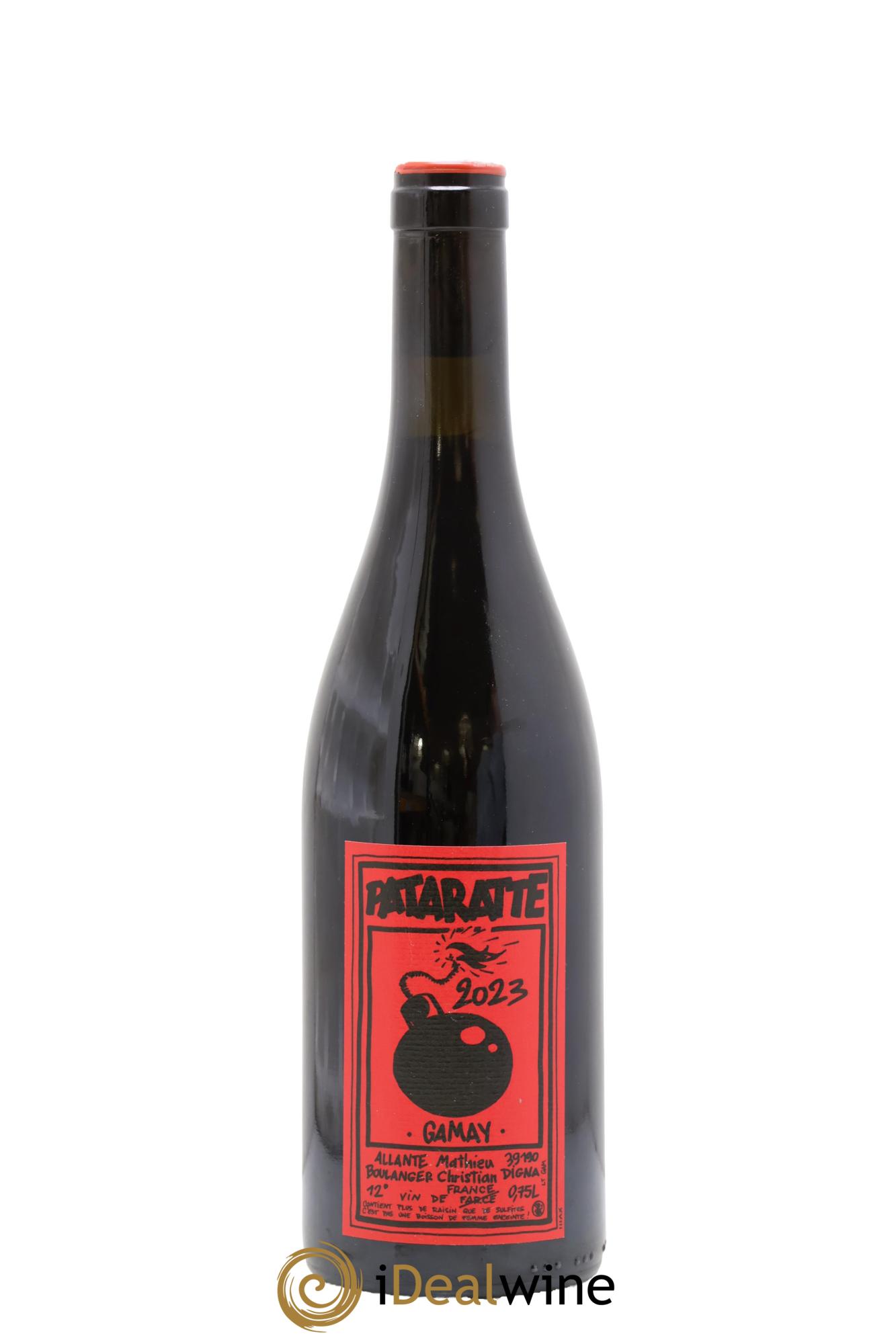 Vin de France Pataratte Gamay Allante Boulanger 2023 - Lote de 1 botella - 0