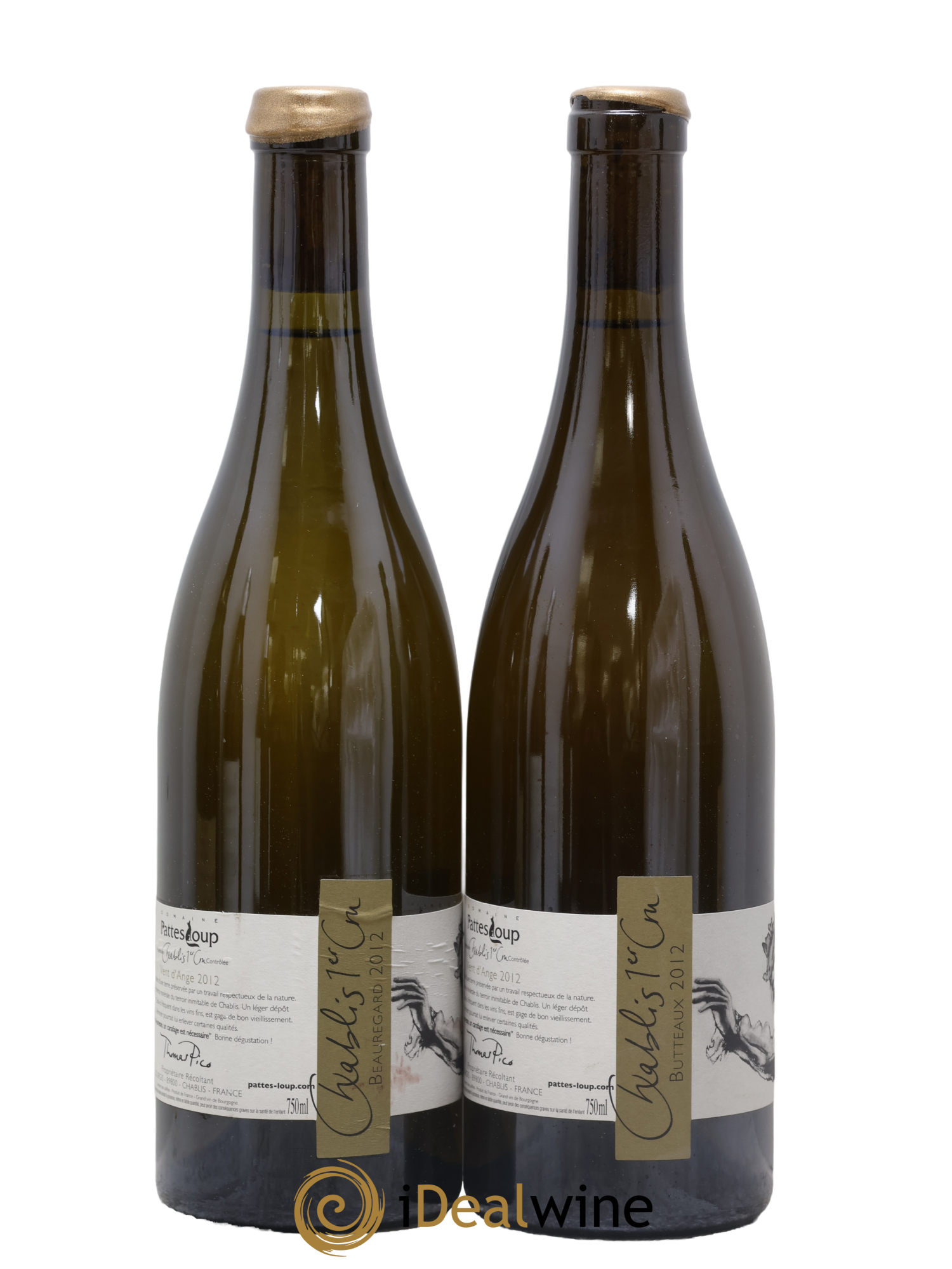 Chablis 1er Cru Butteaux Pattes Loup (Domaine) 2012 - Posten von 2 Flaschen - 1