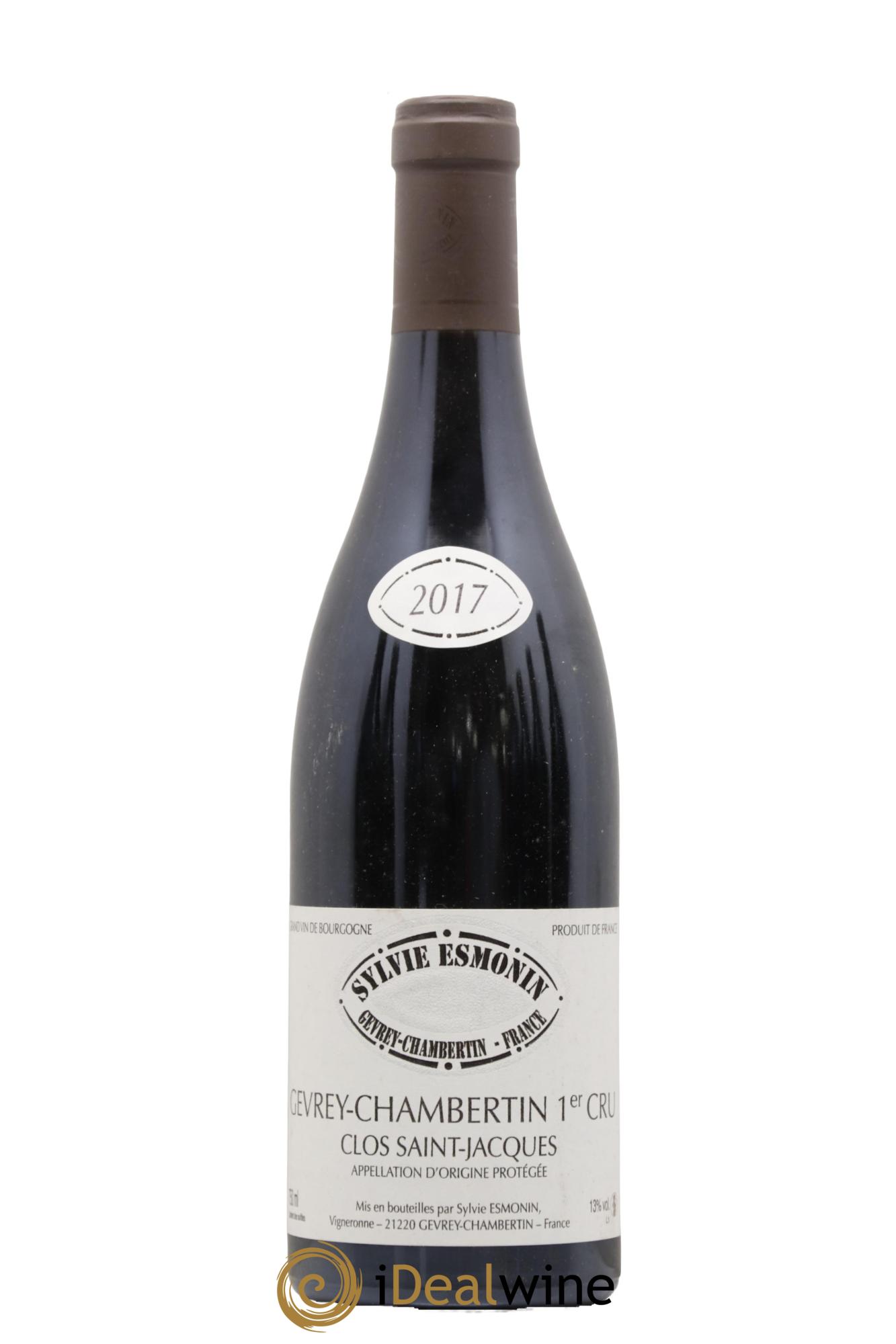 Gevrey-Chambertin 1er Cru Clos Saint Jacques Sylvie Esmonin 2017 - Lot de 1 bouteille - 0
