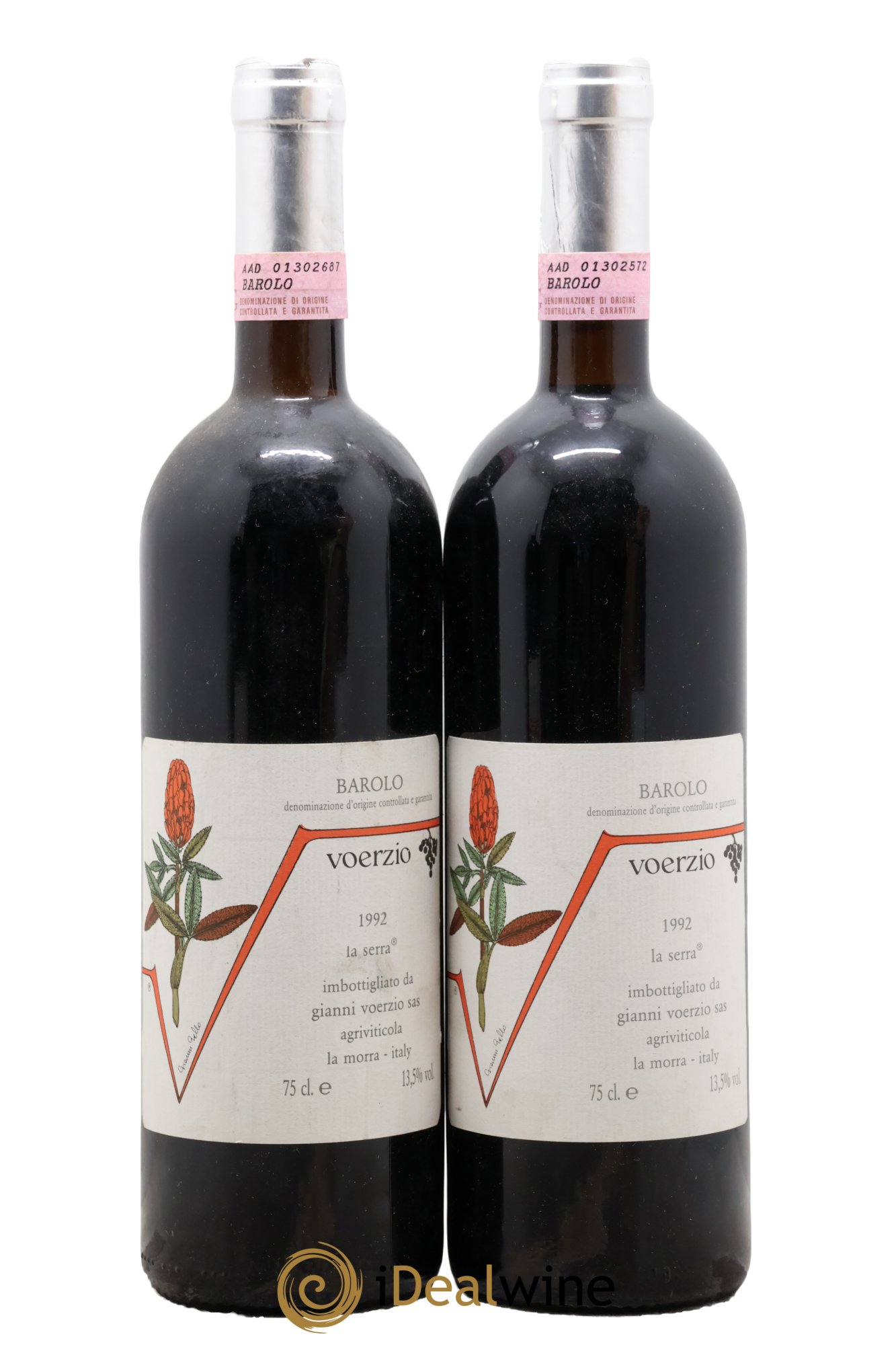 Barolo DOC La Serra Gianni Voerzio 1992 - Lote de 2 botellas - 0
