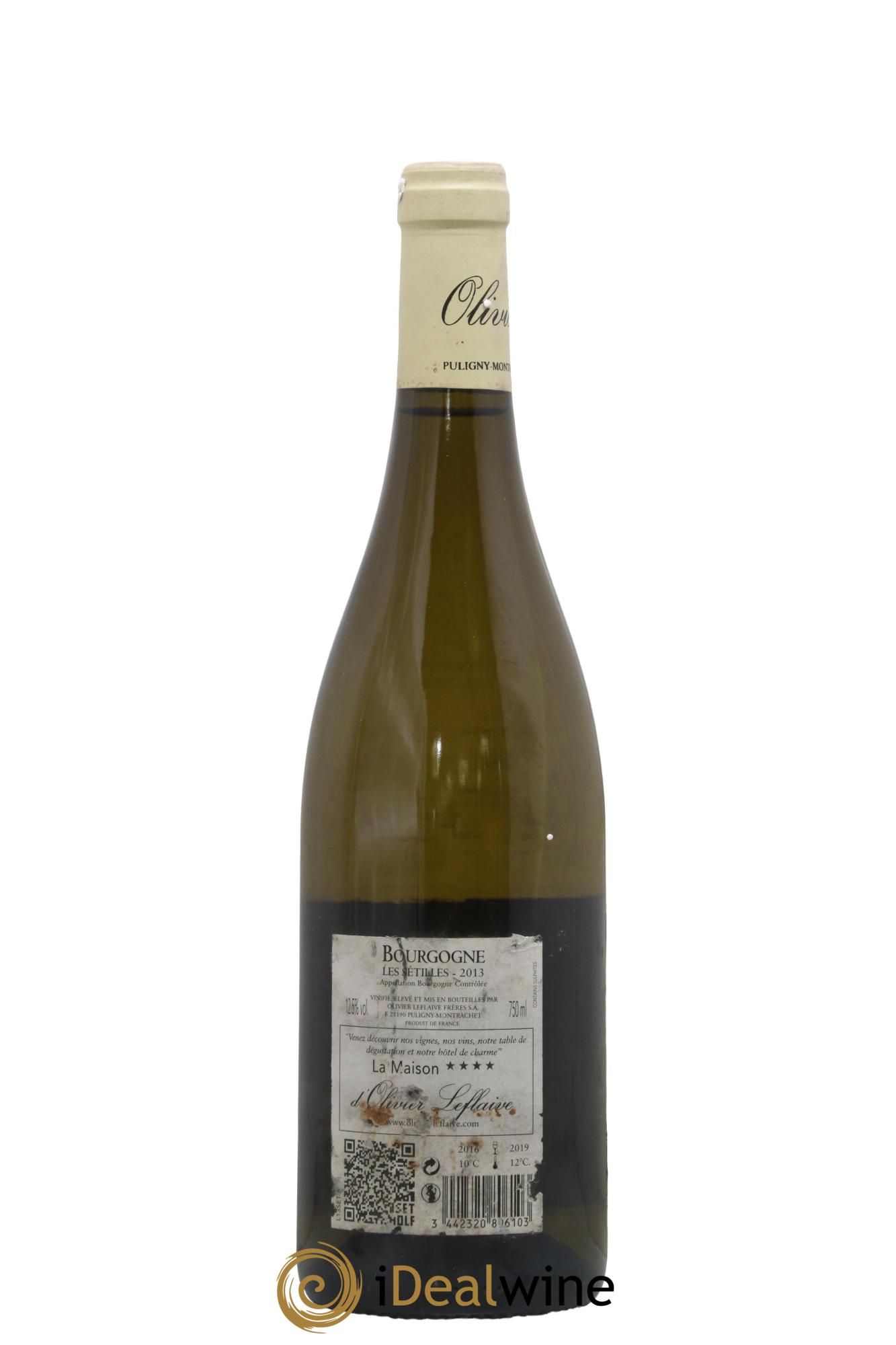 Bourgogne Les Sétilles Olivier Leflaive 2013 - Lot of 1 bottle - 1