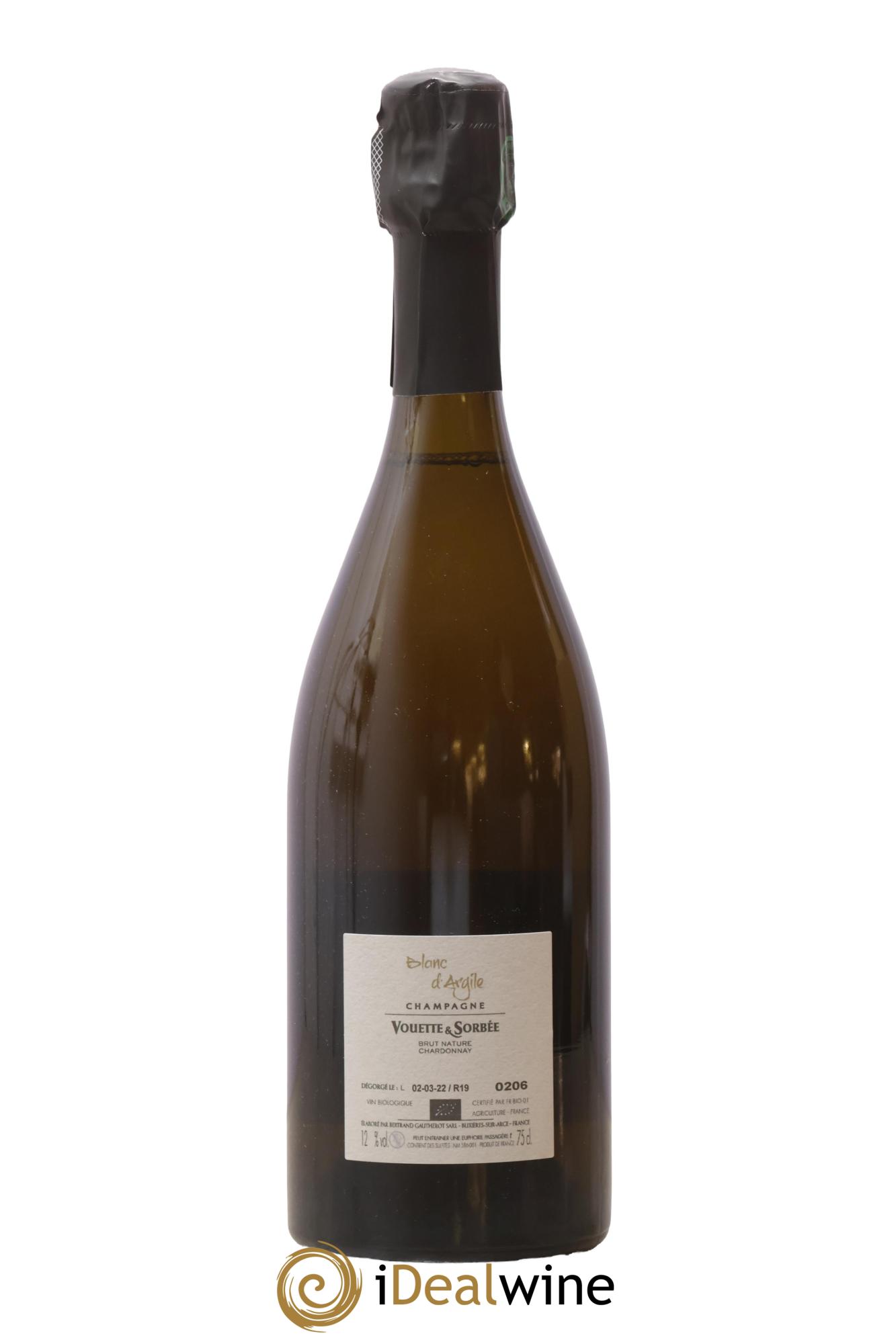 Blanc d'Argile Vouette et Sorbée 2019 - Lot de 1 bouteille - 1