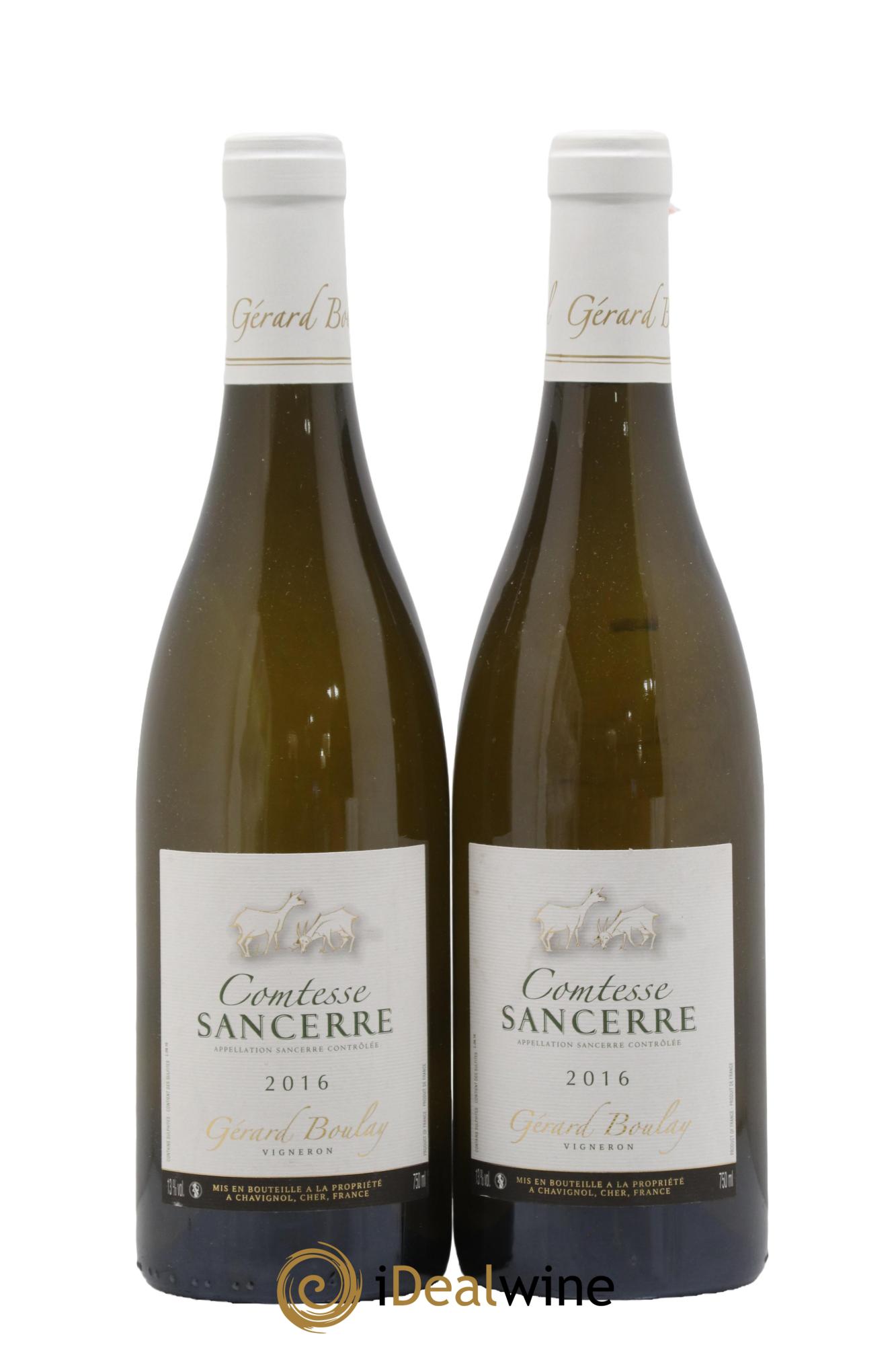 Sancerre Comtesse Gérard Boulay 2016 - Lot of 2 bottles - 0