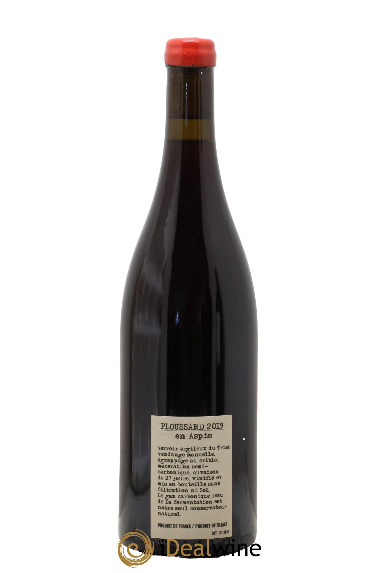 Arbois Pupillin Ploussard En Aspis Adeline Houillon & Renaud Bruyère 2019 - Lot of 1 bottle - 1